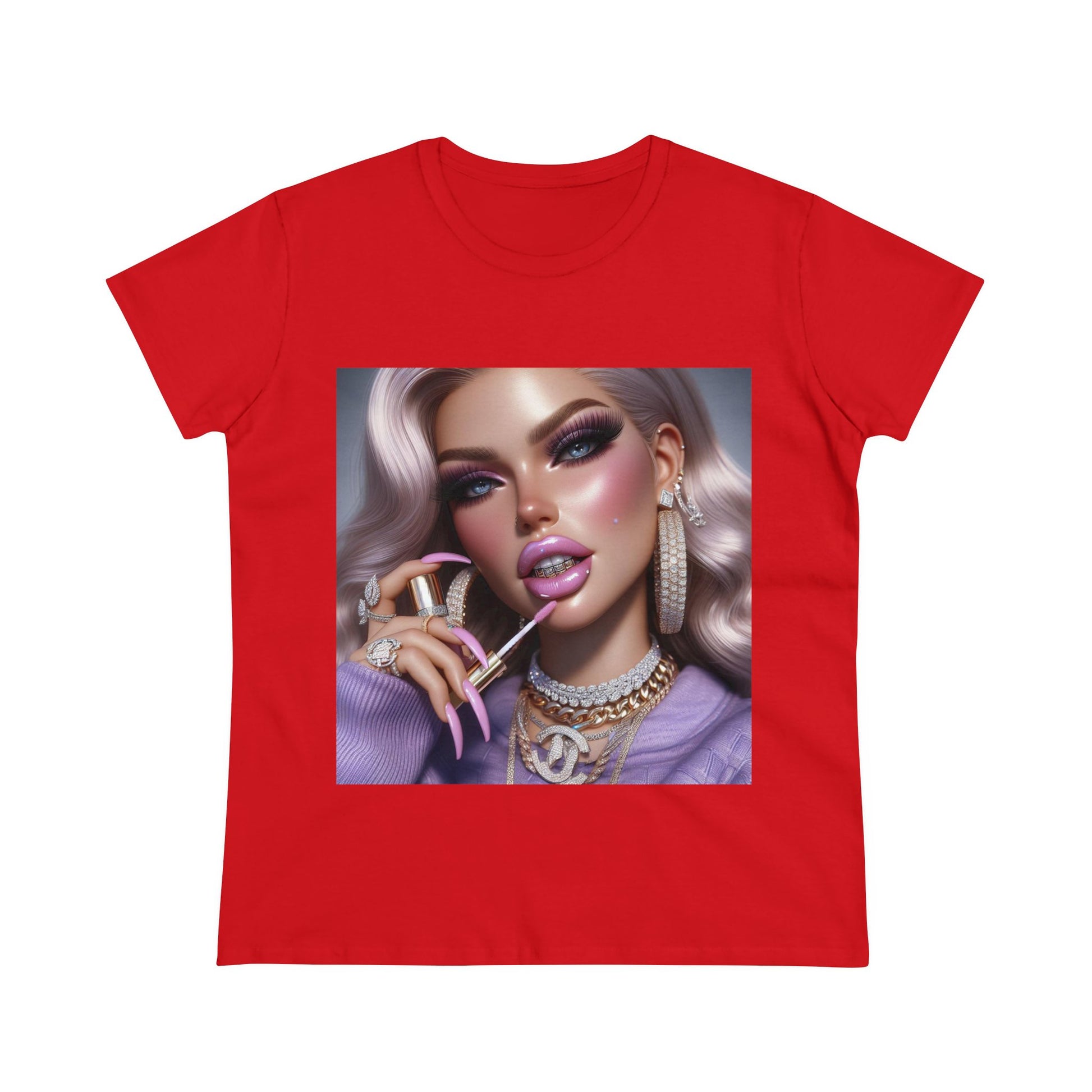 Gloss Up T-Shirt T-Shirt Printify Red S
