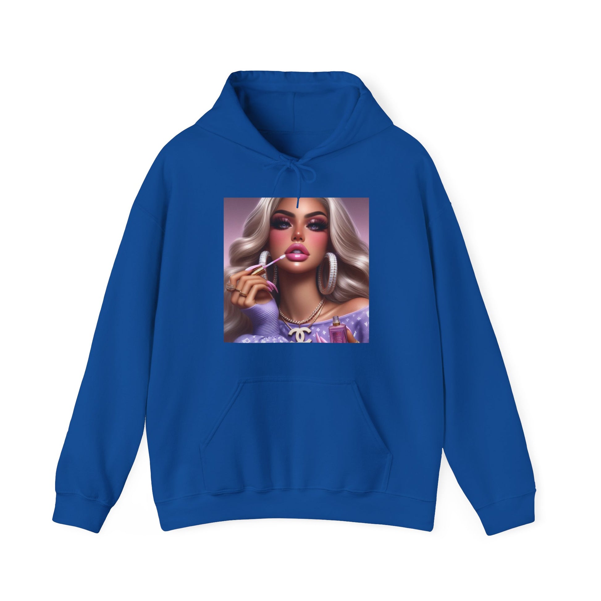 Gloss Up Hoodie Hoodie Printify Royal S