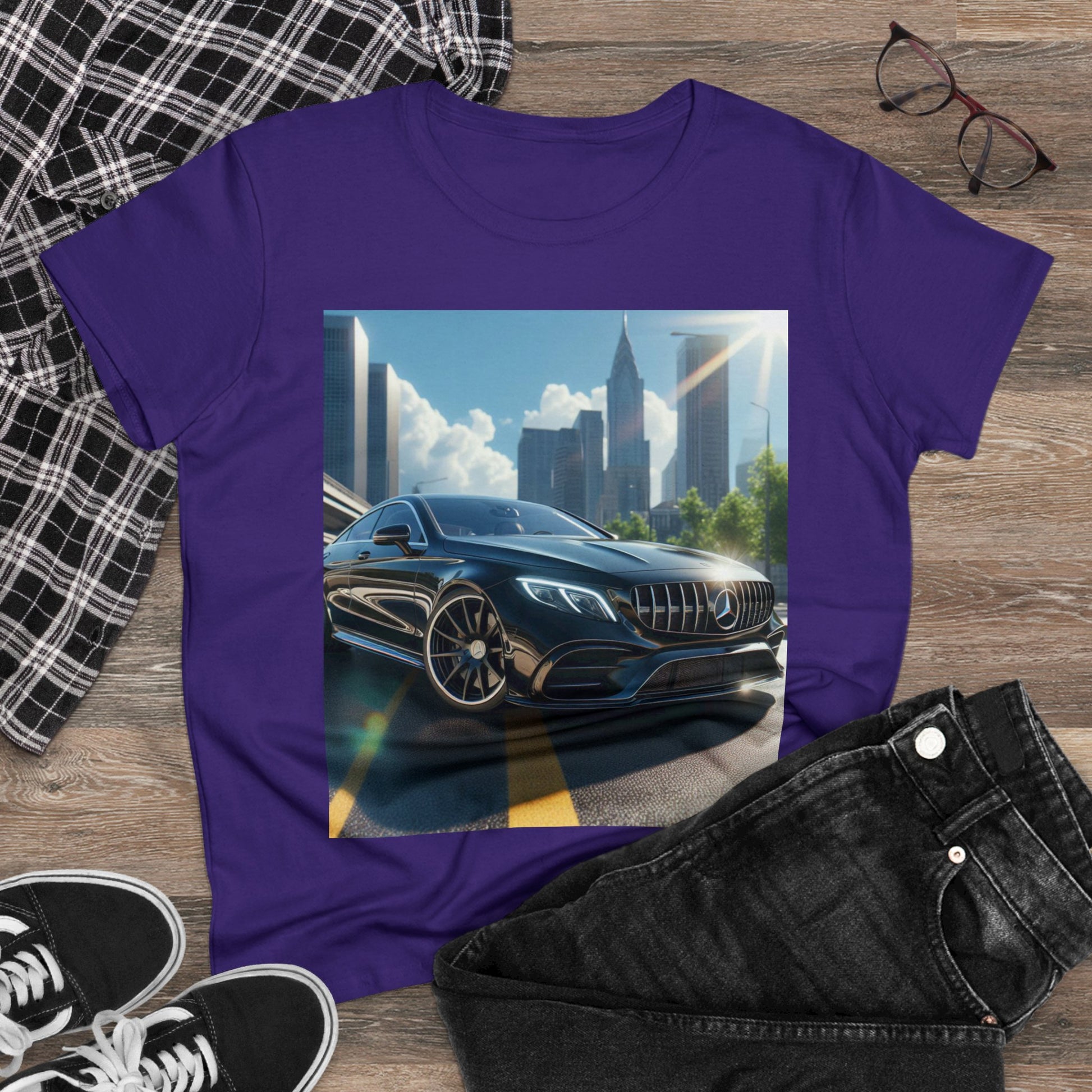 Black Mercedes T-Shirt T-Shirt Printify