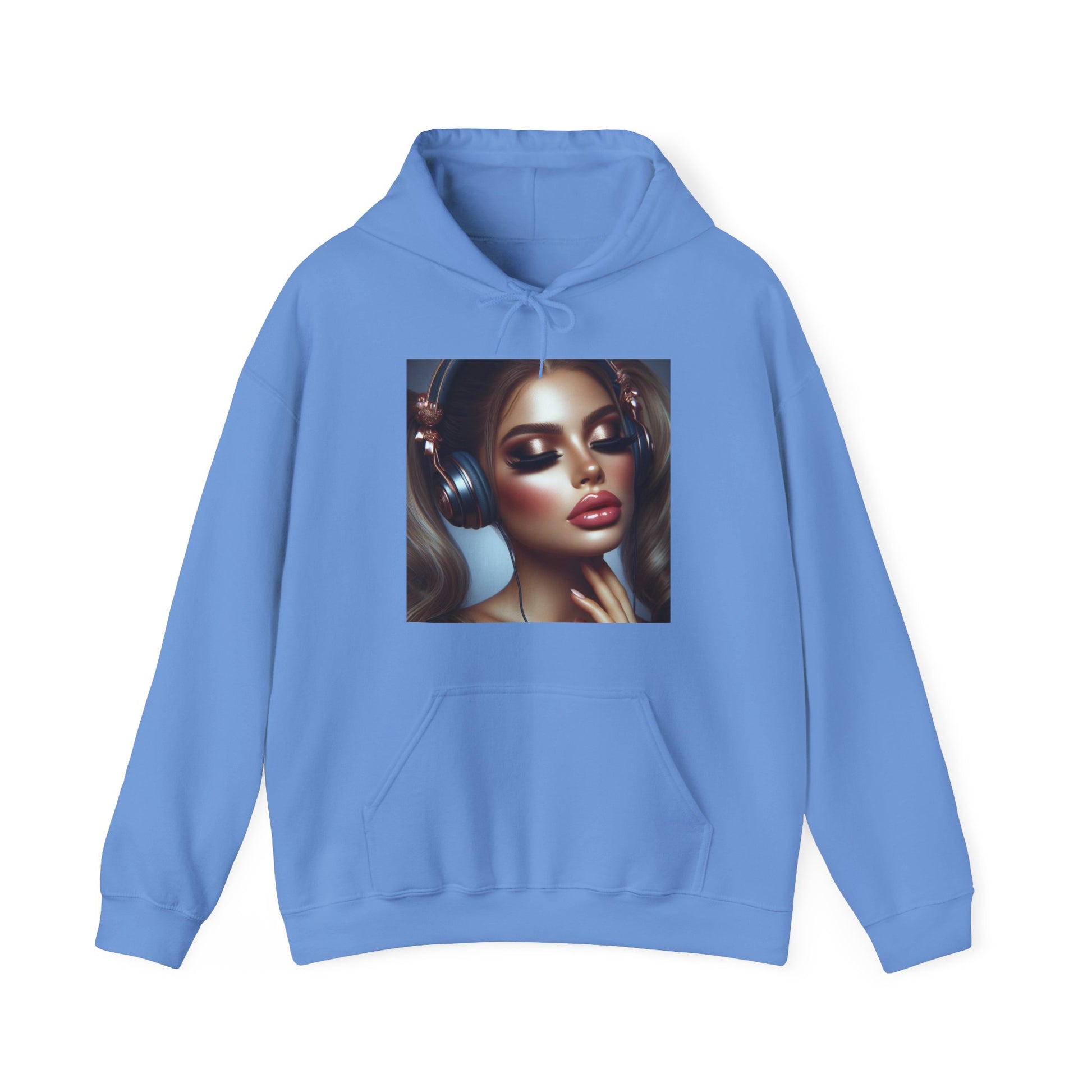 Music Vibes Hoodie Hoodie Printify Carolina Blue S
