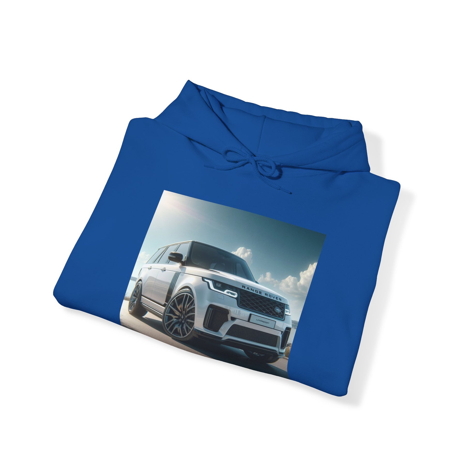 White Range Rover Hoodie Hoodie Printify