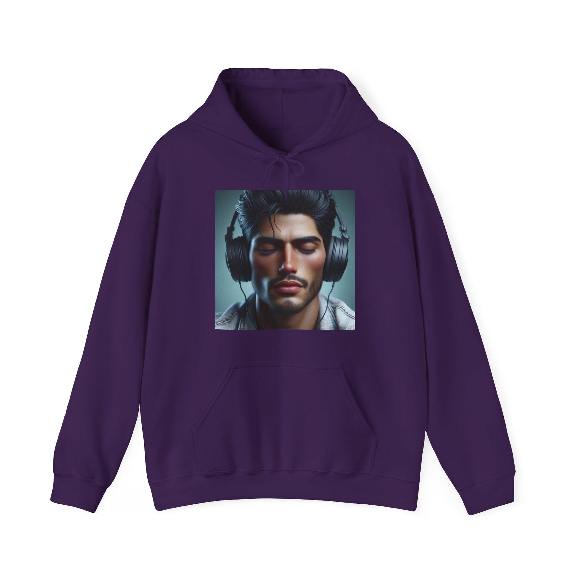 Music Vibes Hoodie Hoodie Printify Purple S
