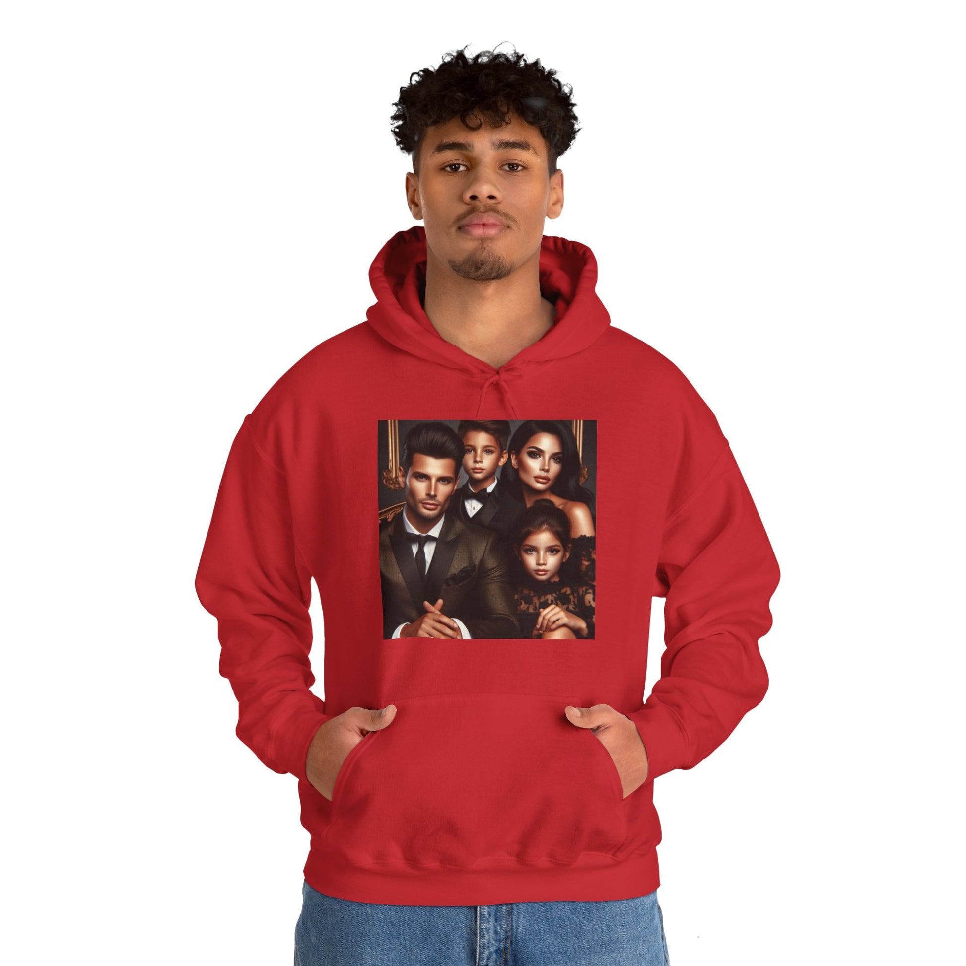 Family Portrait Hoodie Hoodie Printify