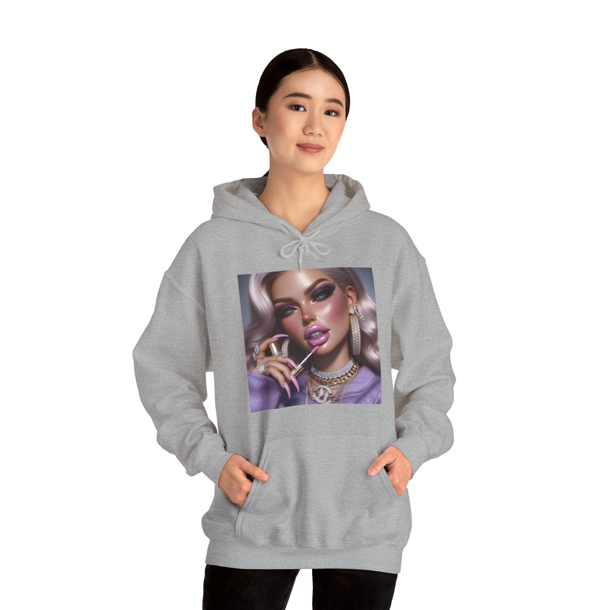 Gloss Up Hoodie Hoodie Printify