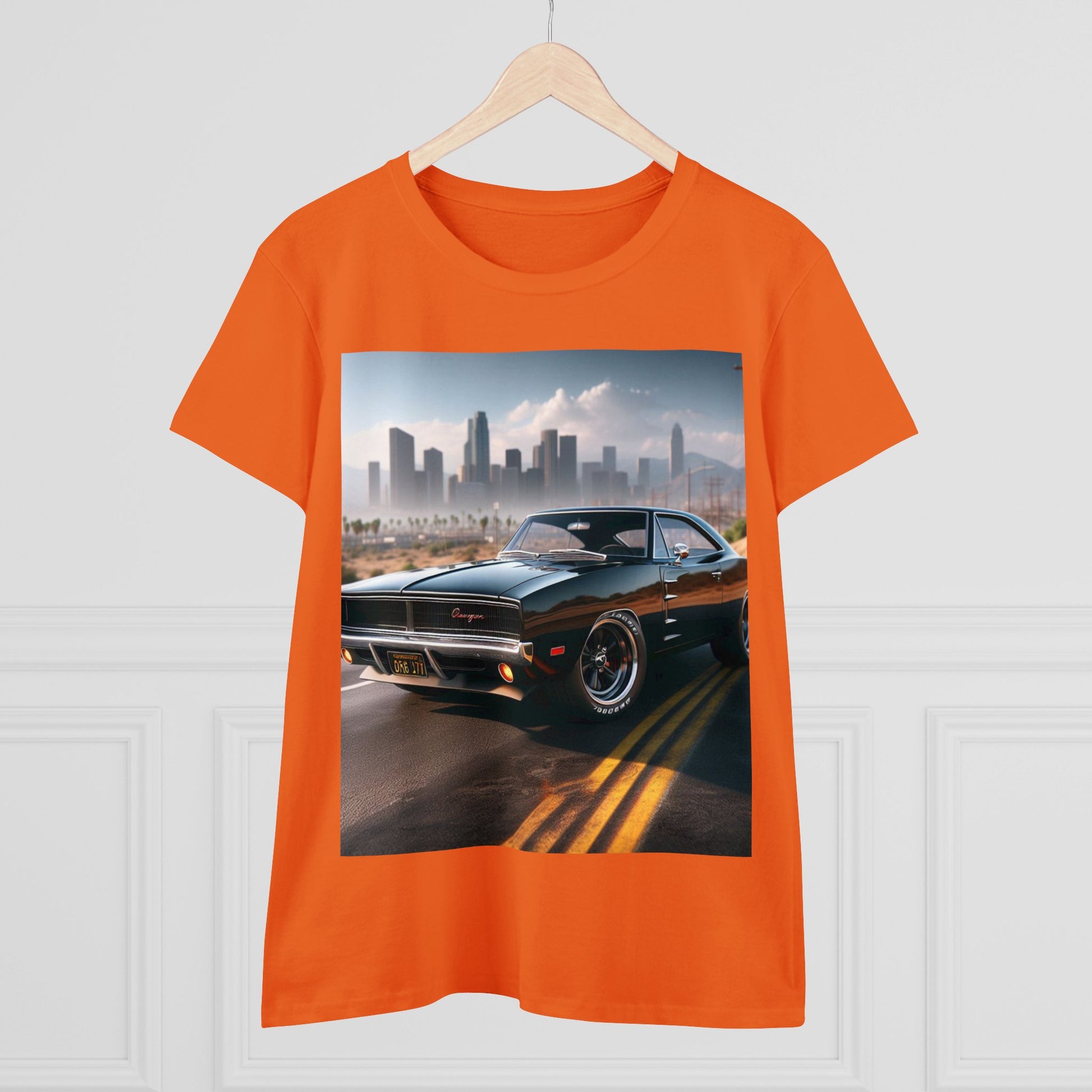 1970 Black Dodge Charge T-Shirt T-Shirt Printify