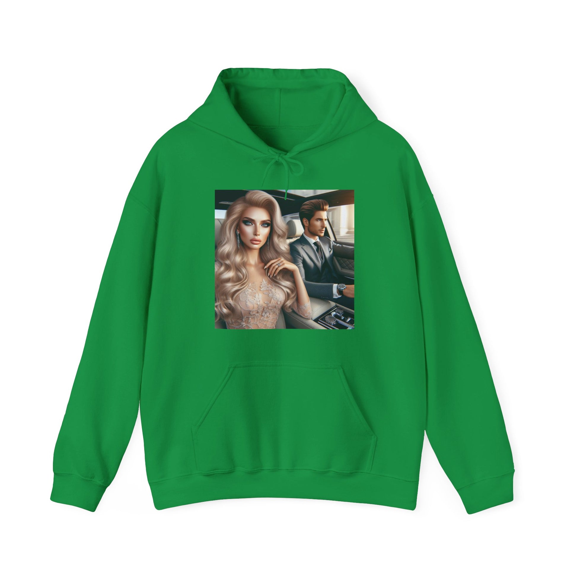 Elegant Drive Hoodie Hoodie Printify Irish Green S