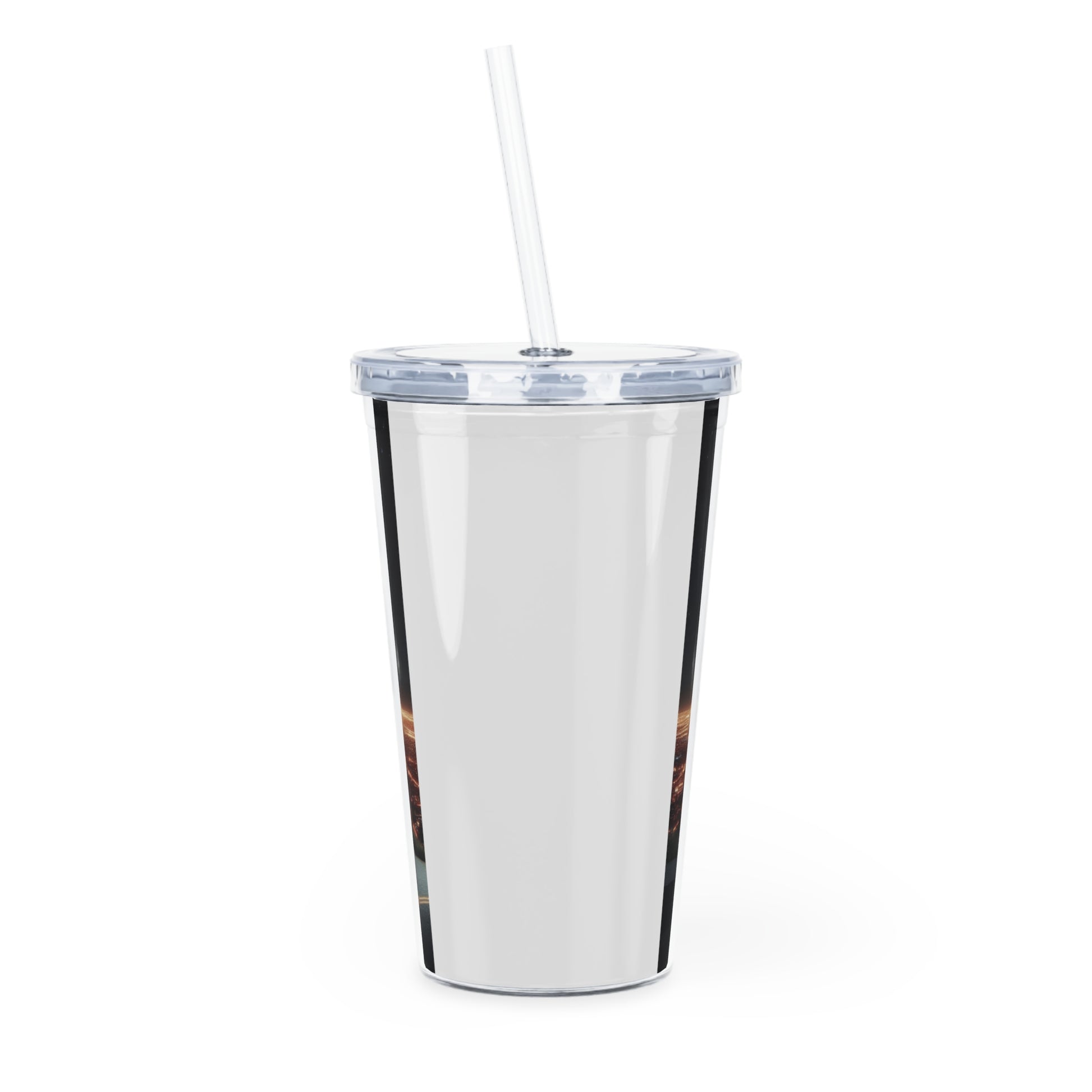 Black Porsche Tumbler with Straw Mug Printify