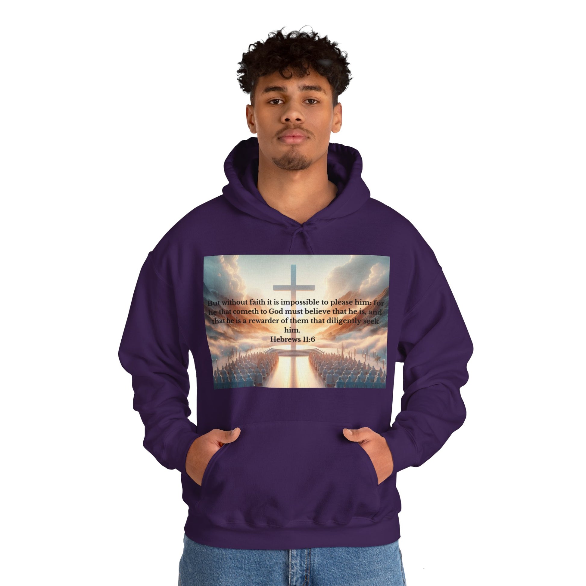 Hebrews 11:6 Hoodie Hoodie Printify
