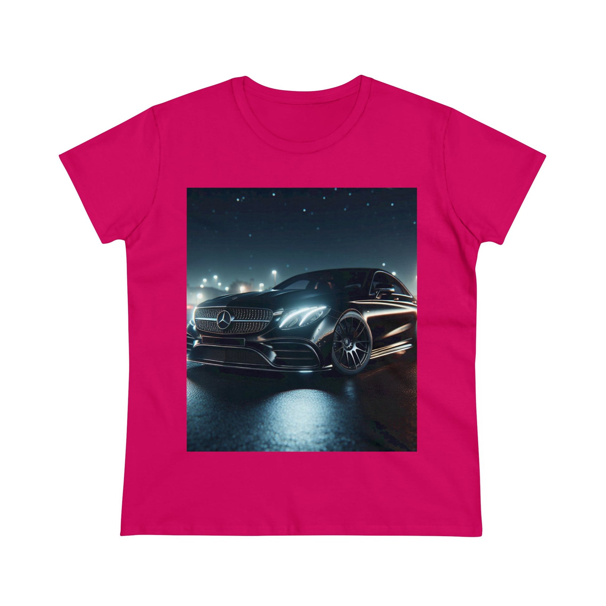 Black Mercedes T-Shirt T-Shirt Printify Heliconia S