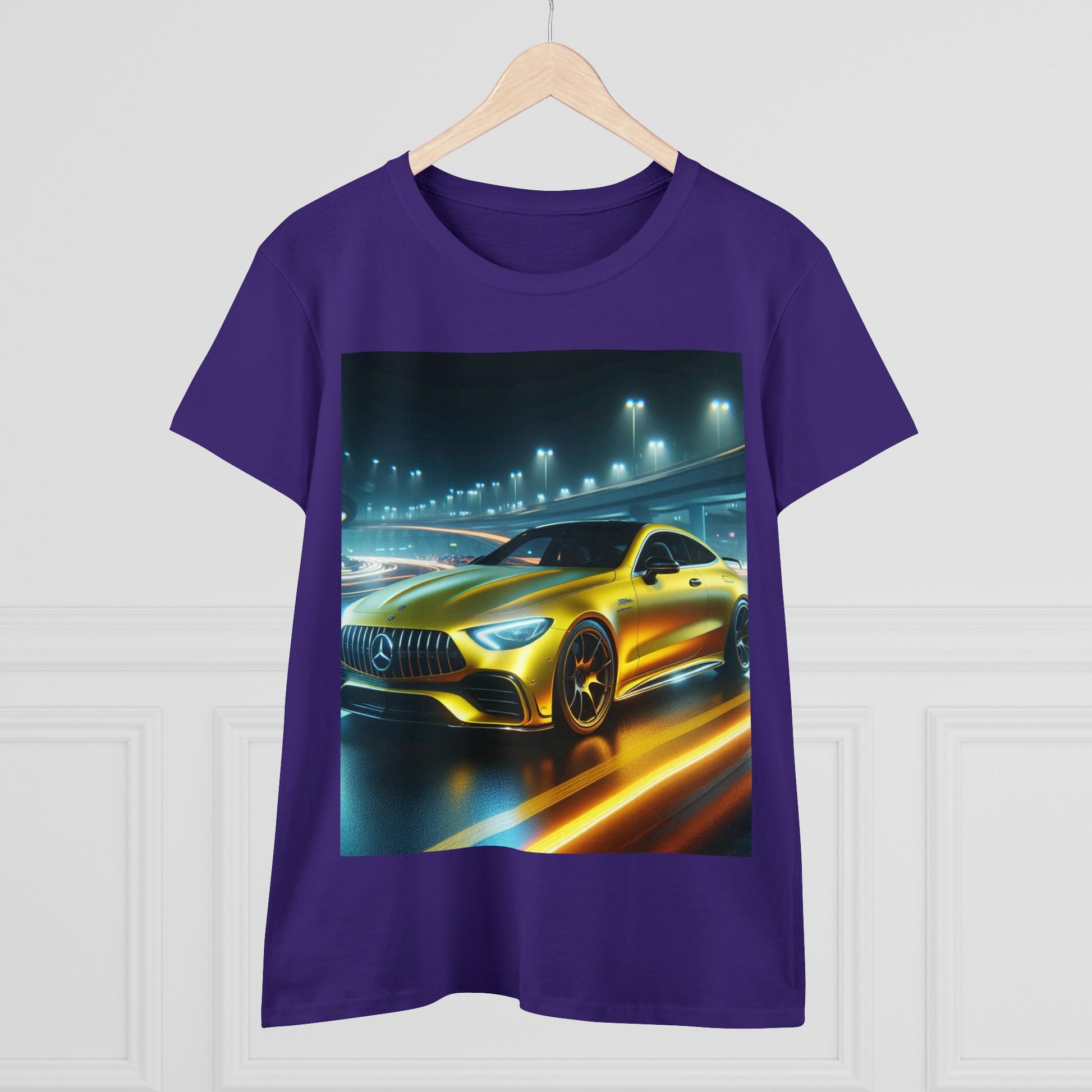 Yellow Mercedes T-Shirt T-Shirt Printify