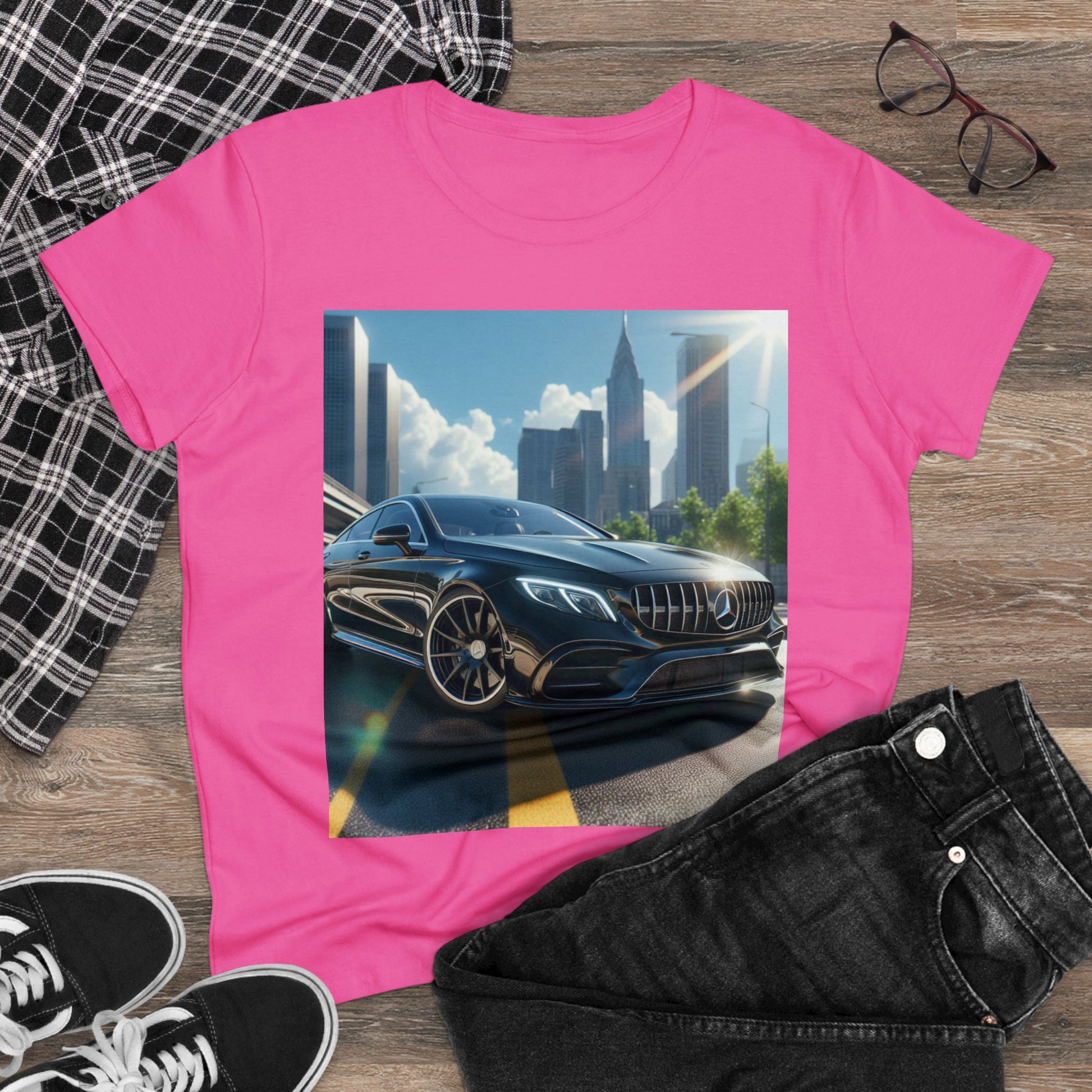Black Mercedes T-Shirt T-Shirt Printify