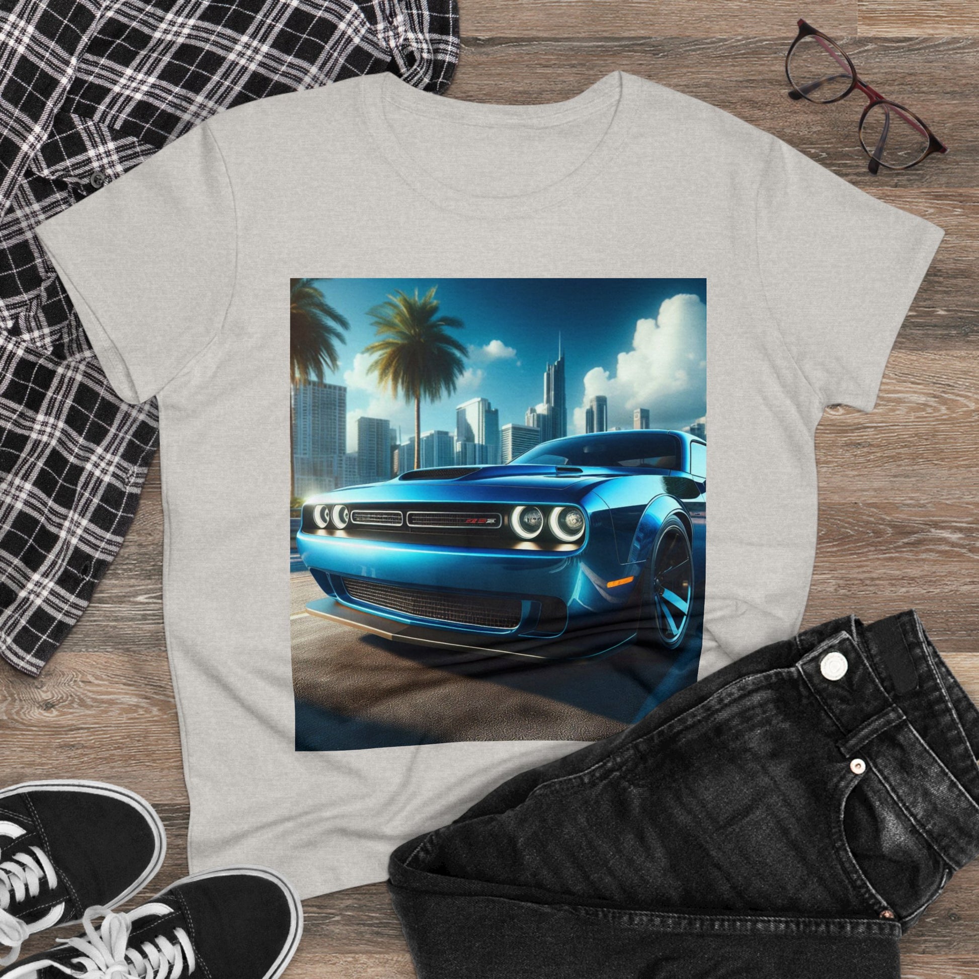 Blue Challenger T-Shirt T-Shirt Printify