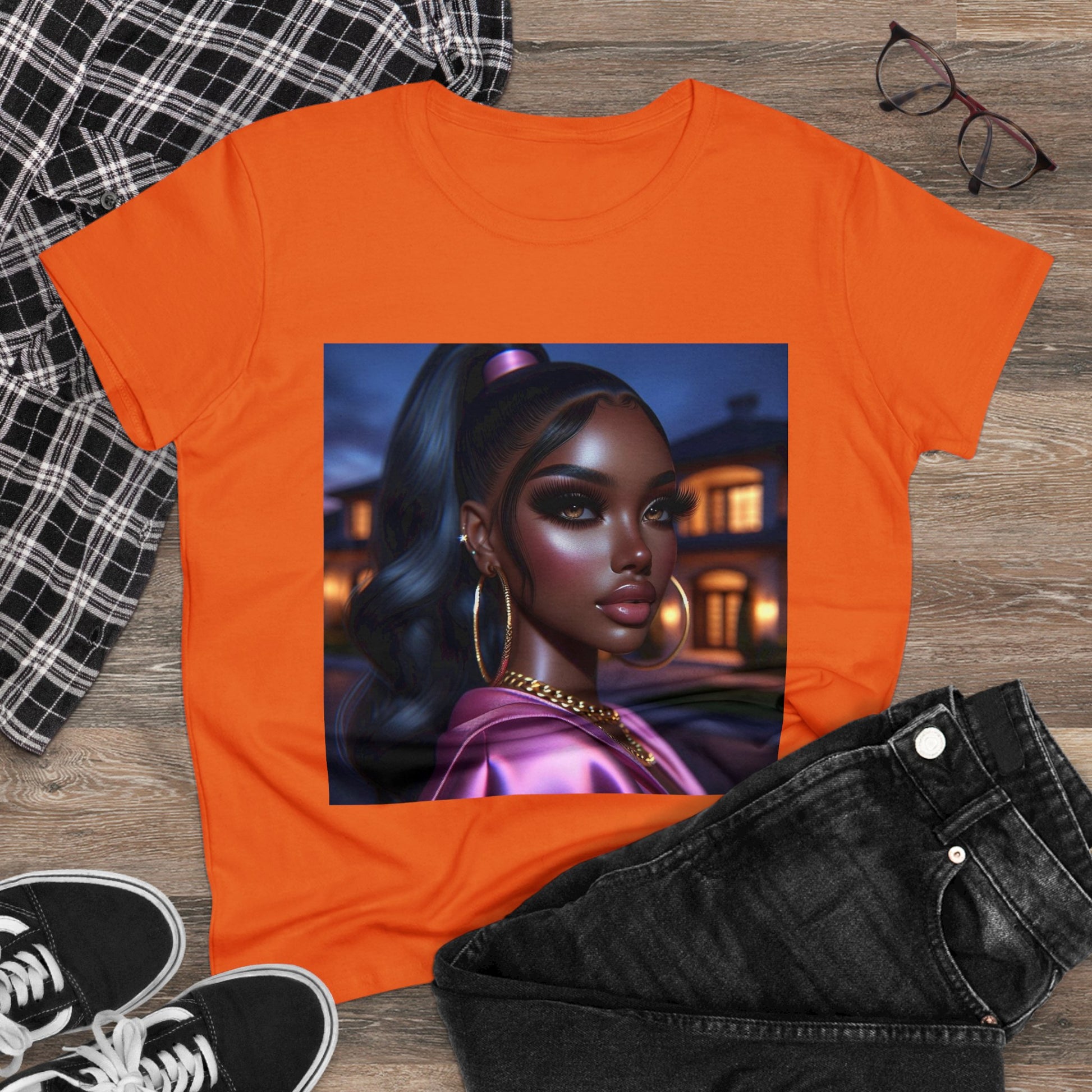 Pink at Night T-Shirt T-Shirt Printify