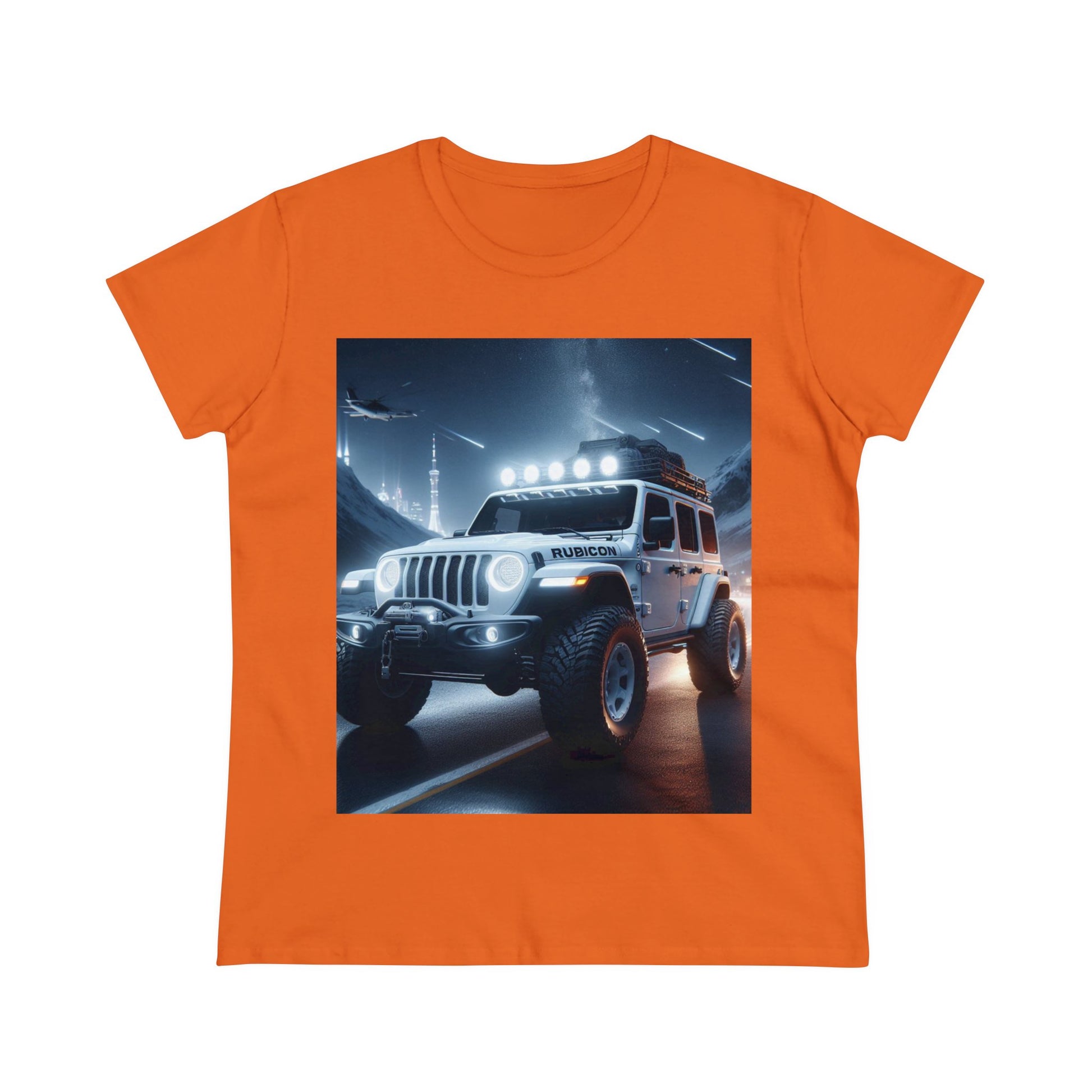 White Rubicon T-Shirt T-Shirt Printify Orange S