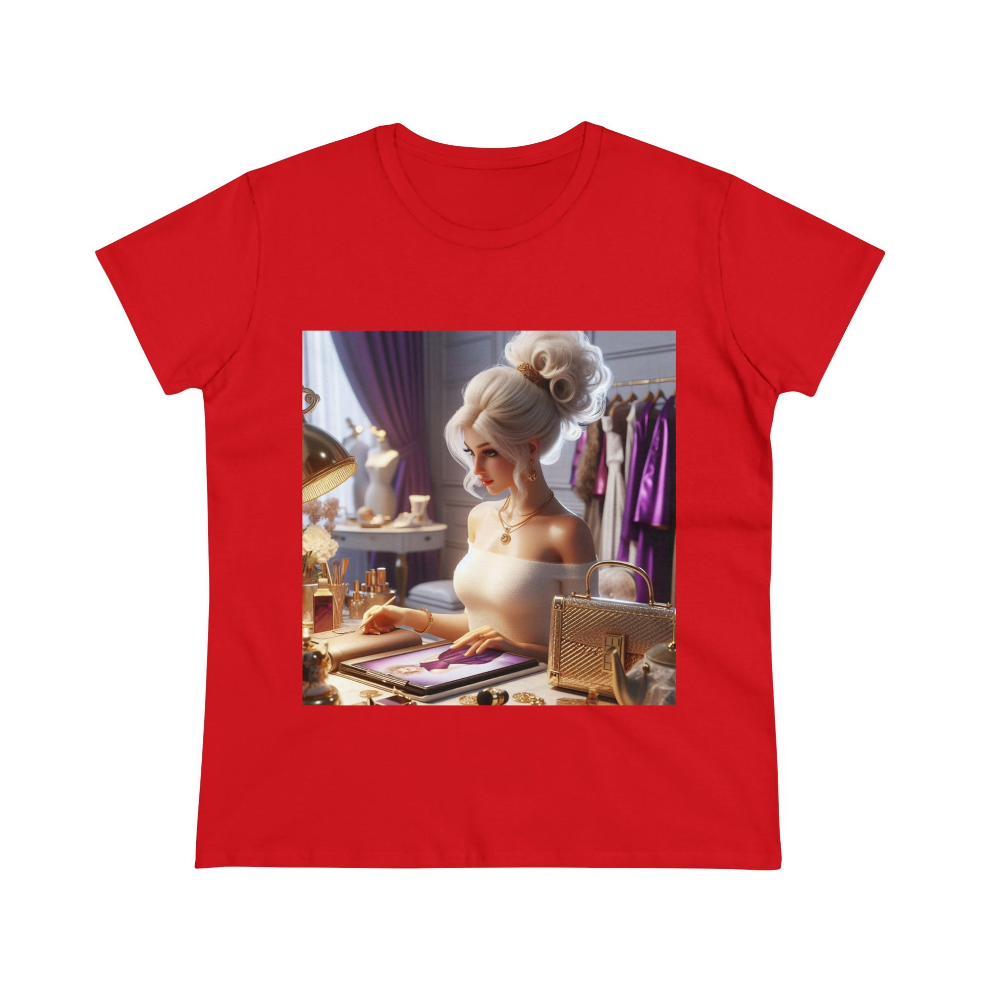 Fashion and Beauty T-Shirt T-Shirt Printify Red S