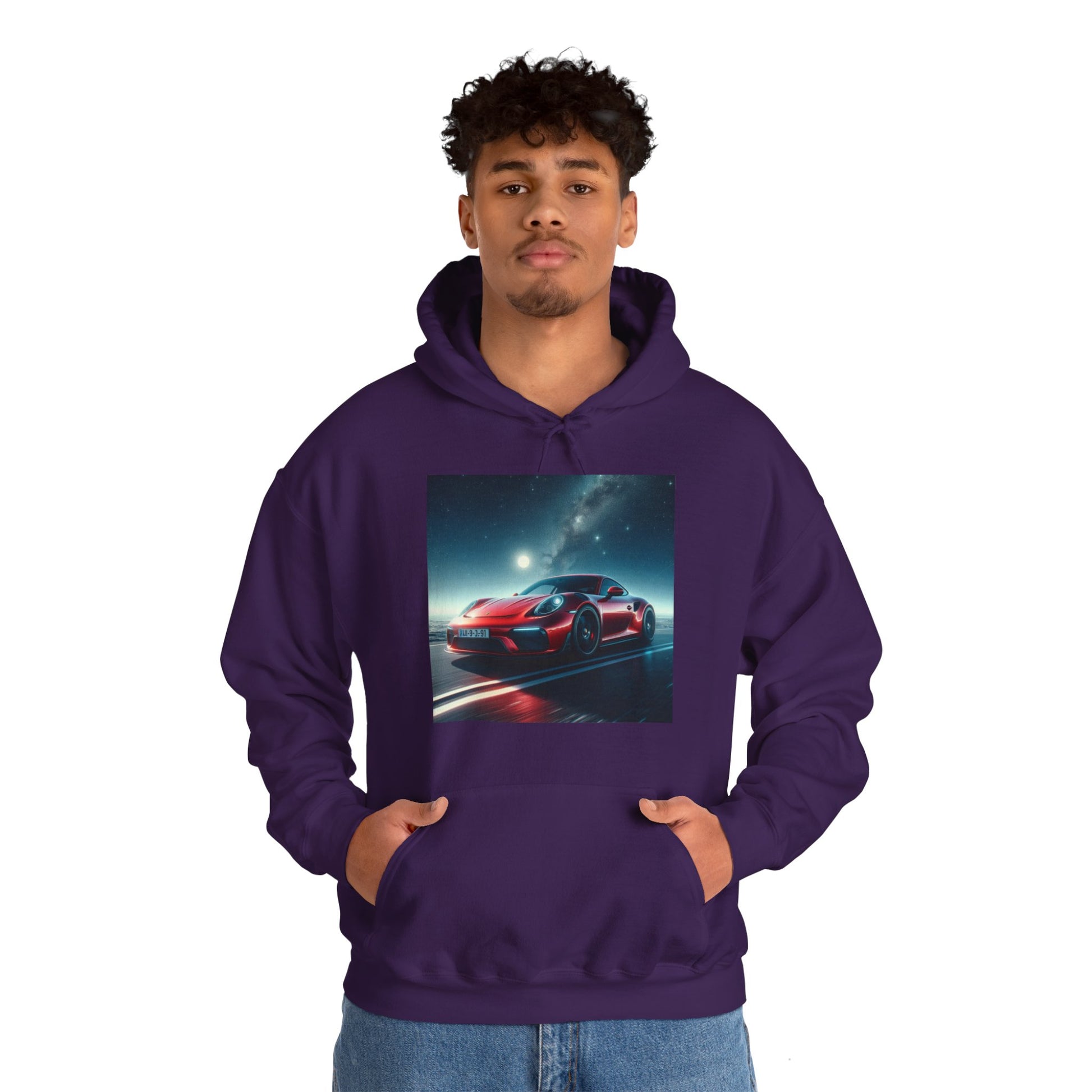 Red Porsche Hoodie Hoodie Printify