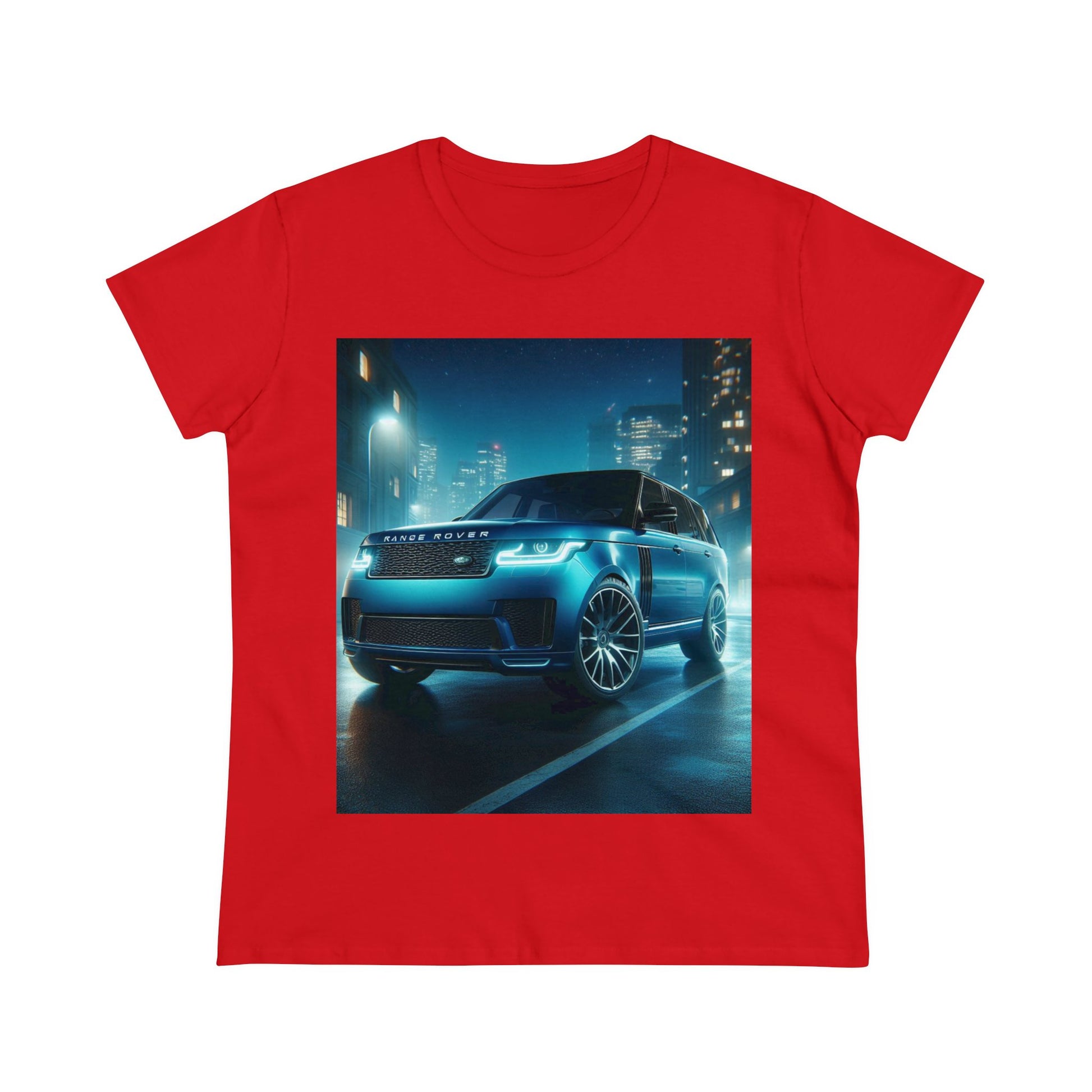 Blue Range Rover T-Shirt T-Shirt Printify Red S