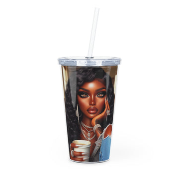 Coffee Break Tumbler with Straw Mug Printify 20oz Transparent