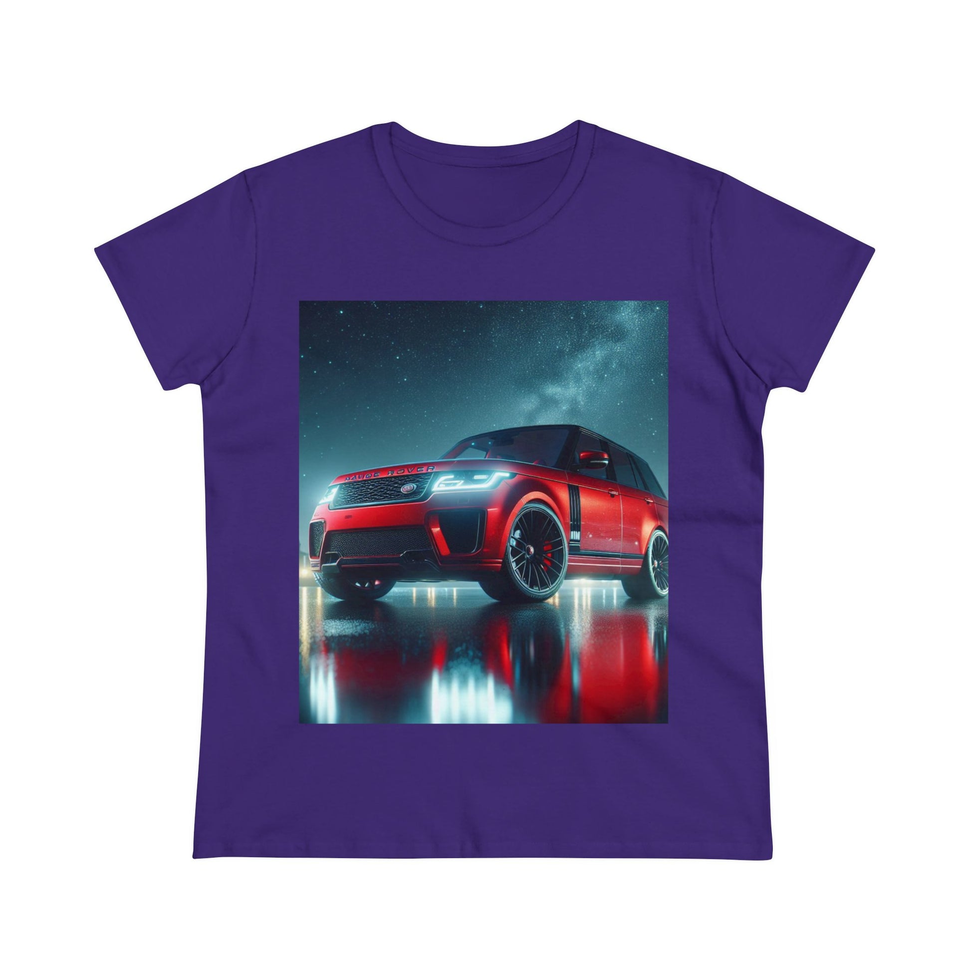 Red Range Rover T-Shirt T-Shirt Printify Purple S