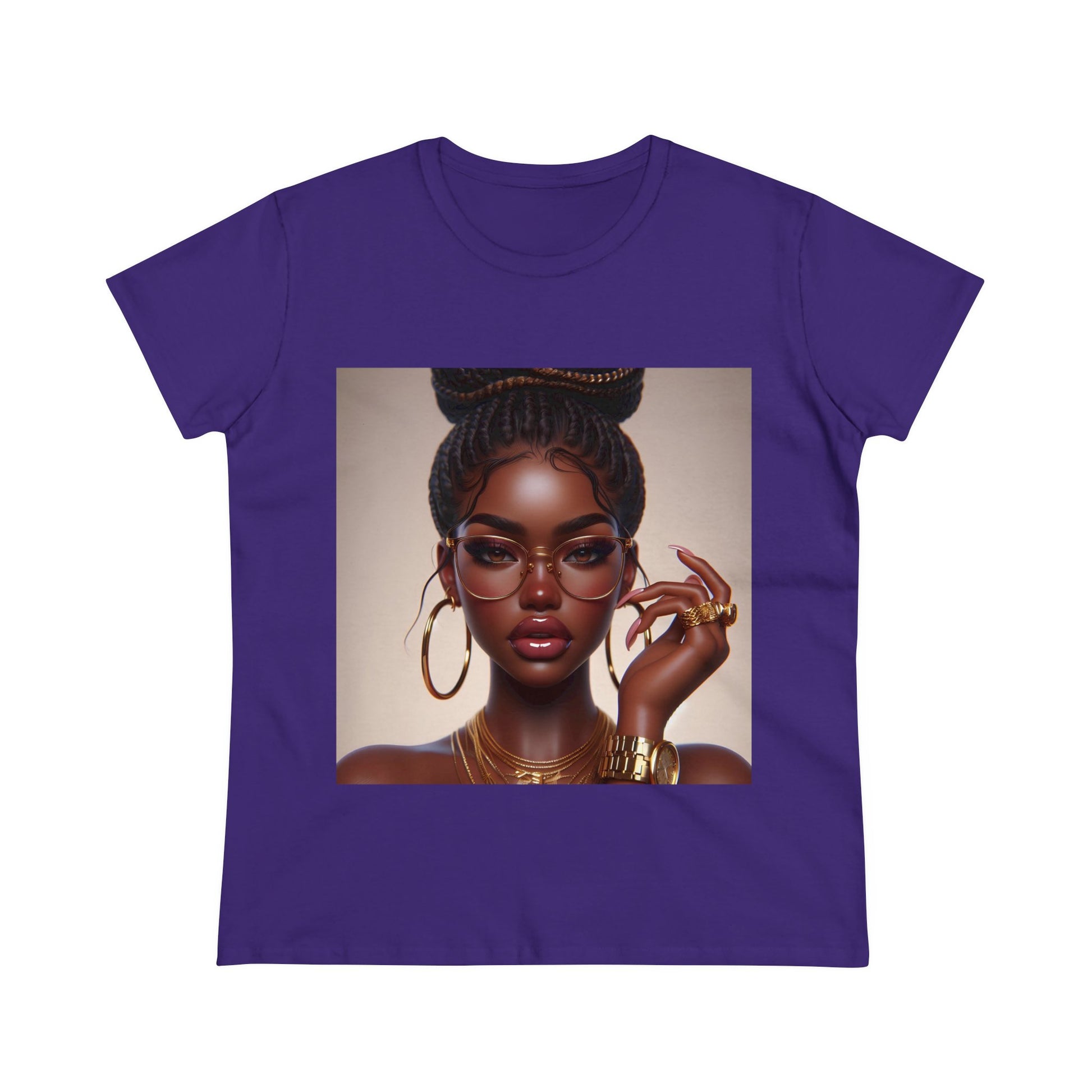 Chocolate Gold T-Shirt T-Shirt Printify Purple S