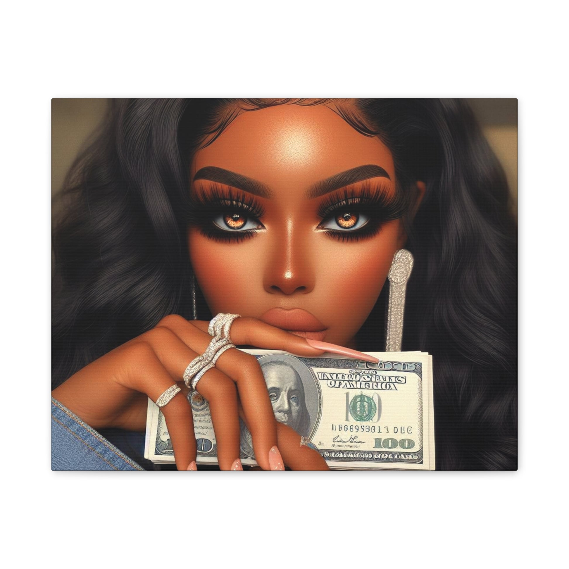Money Talks Canvas Canvas Printify