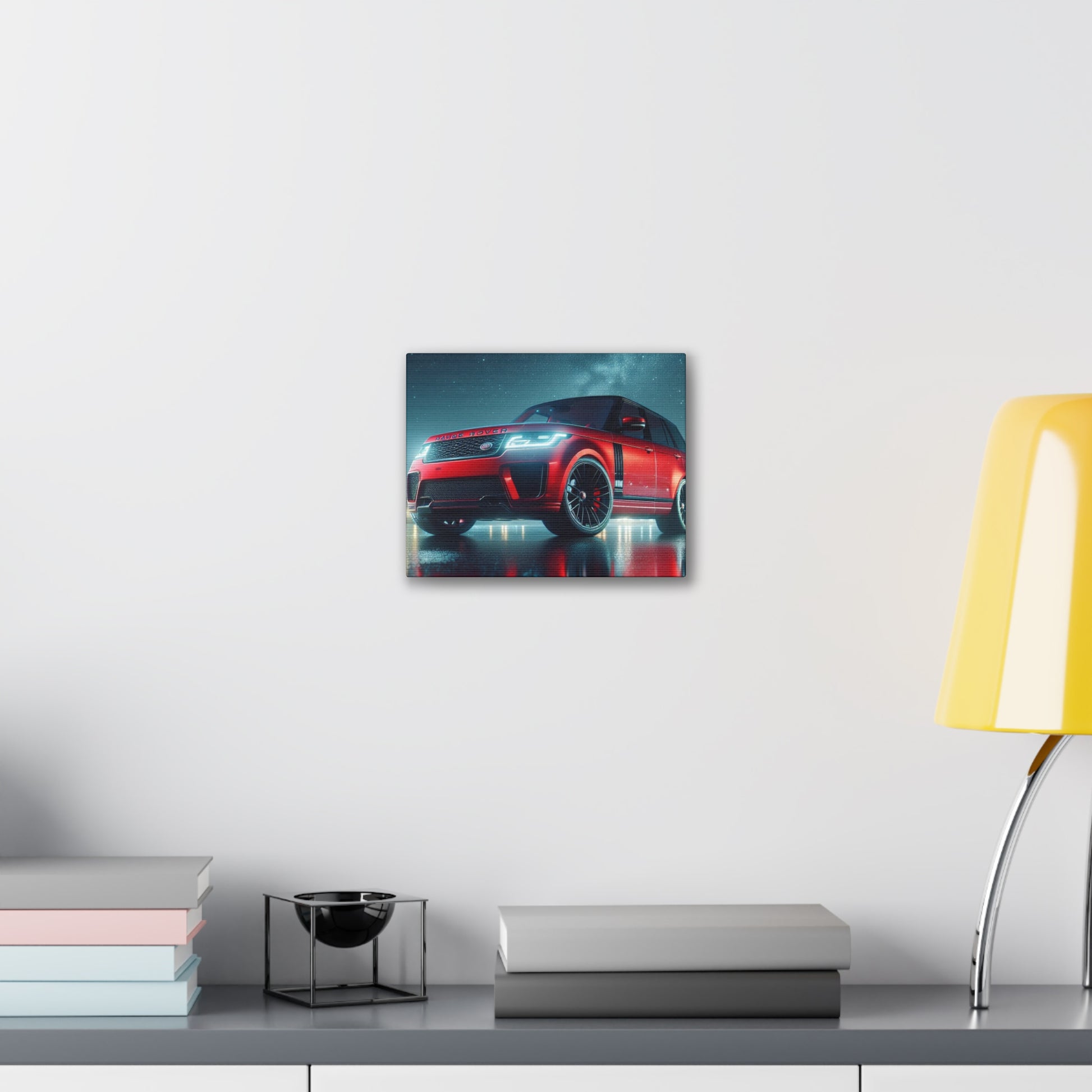 Red Range Rover Canvas Canvas Printify 10" x 8" (Horizontal) 0.75''