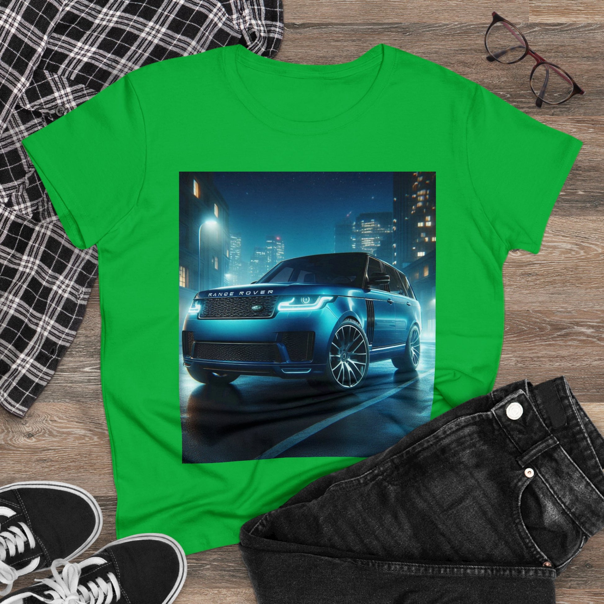 Blue Range Rover T-Shirt T-Shirt Printify