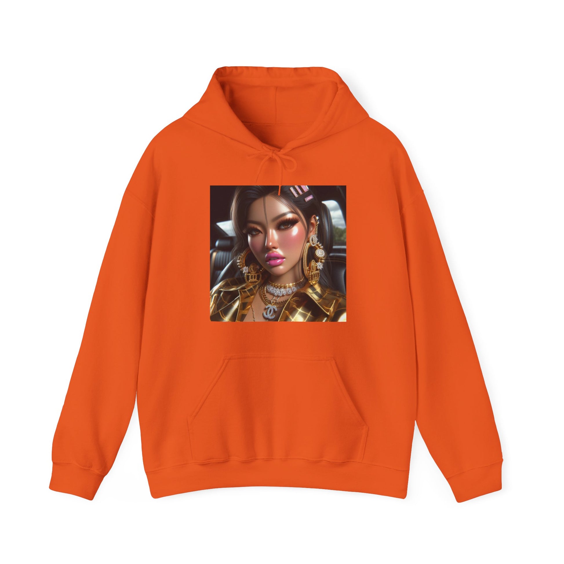 Car Beauty Hoodie Hoodie Printify Orange S