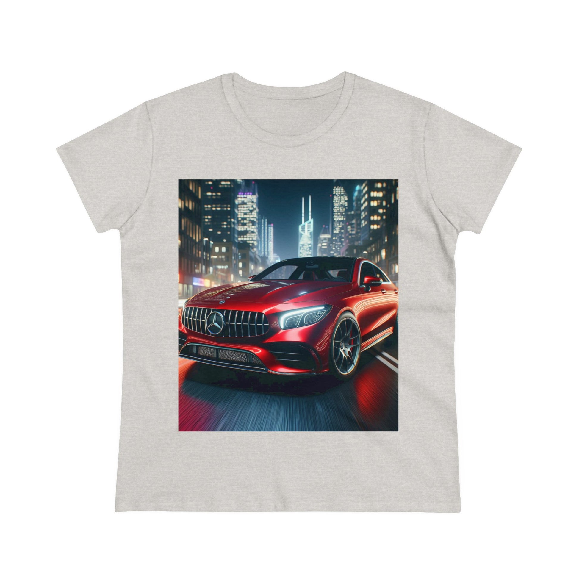 Red Mercedes T-Shirt T-Shirt Printify Ash S