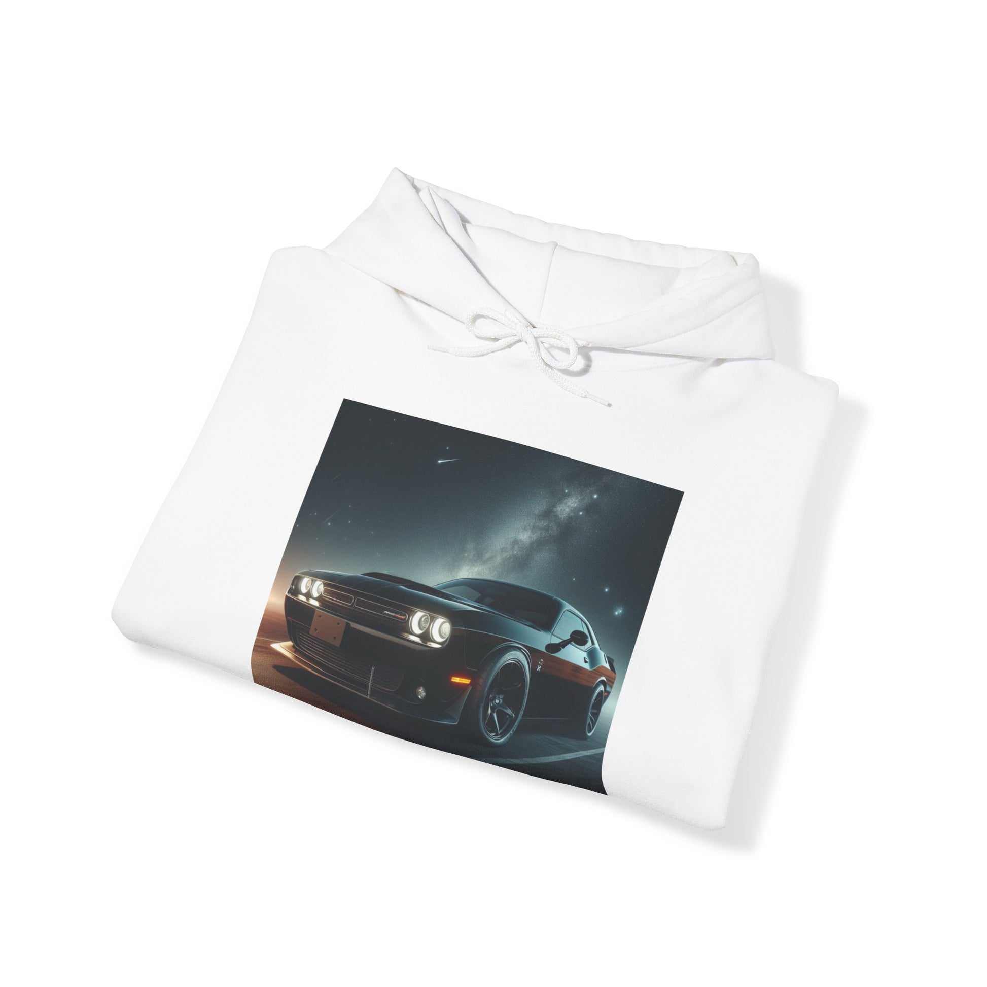 Black Challenger Hoodie Hoodie Printify