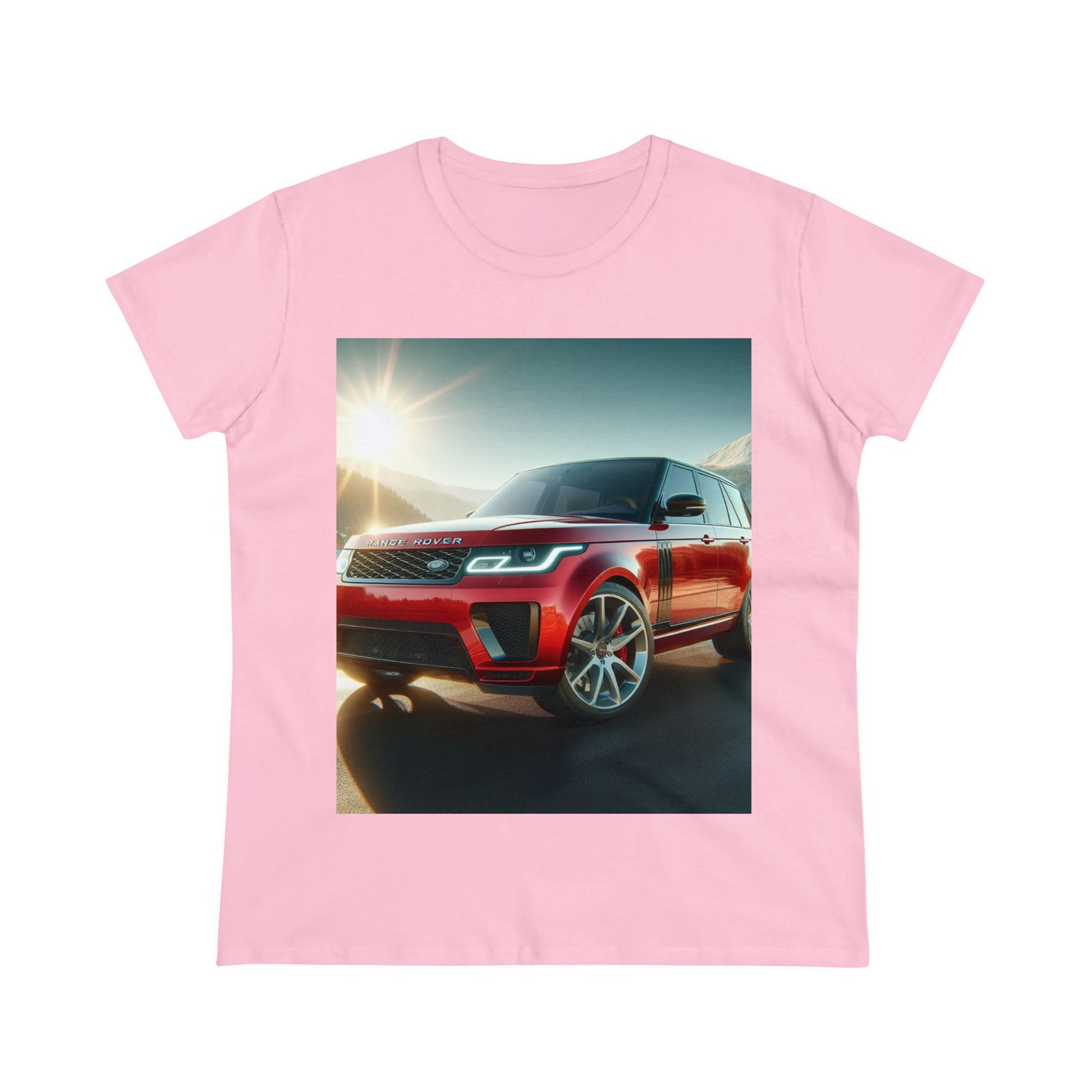 Red Range Rover T-Shirt T-Shirt Printify Light Pink S