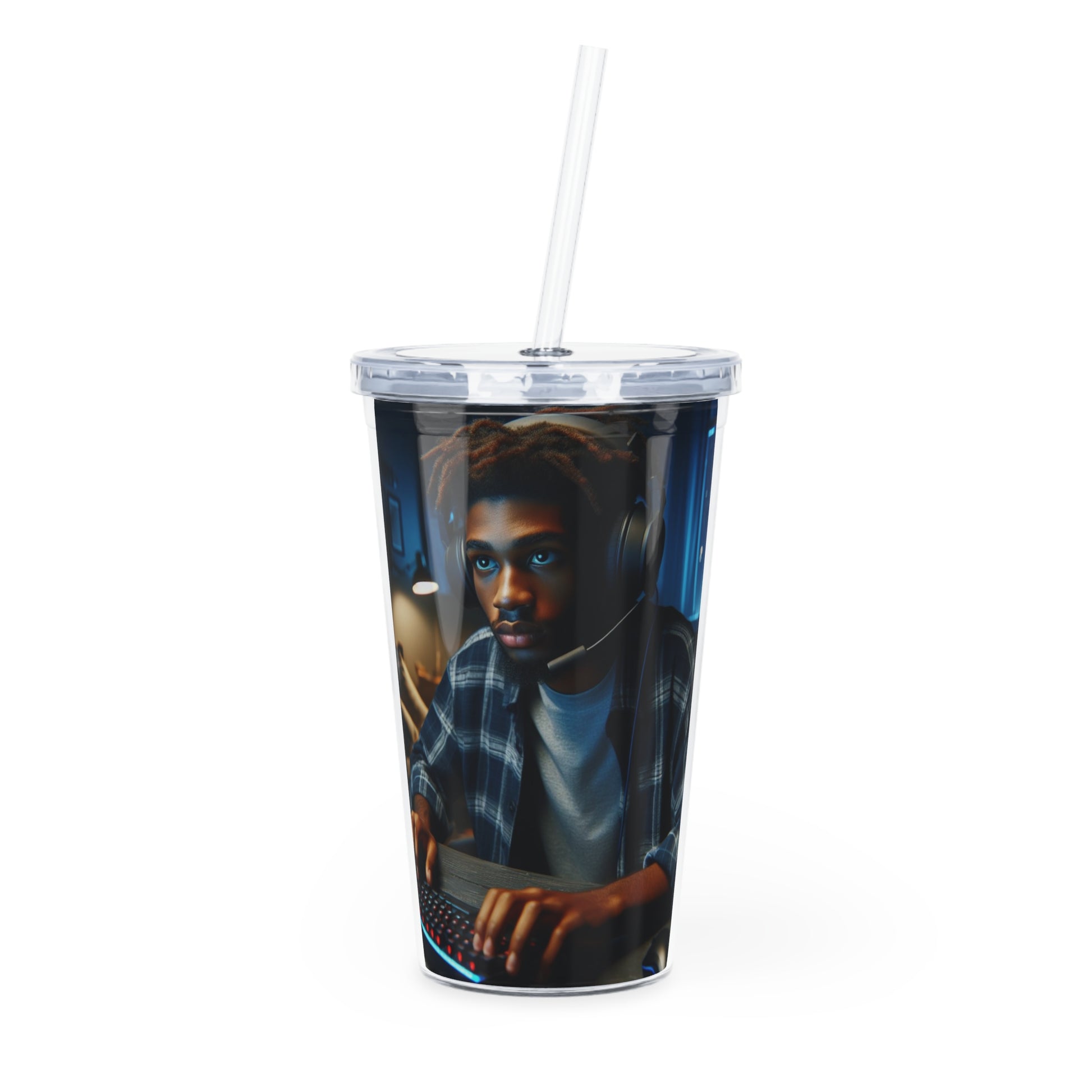 Game Time Tumbler with Straw Mug Printify 20oz Transparent