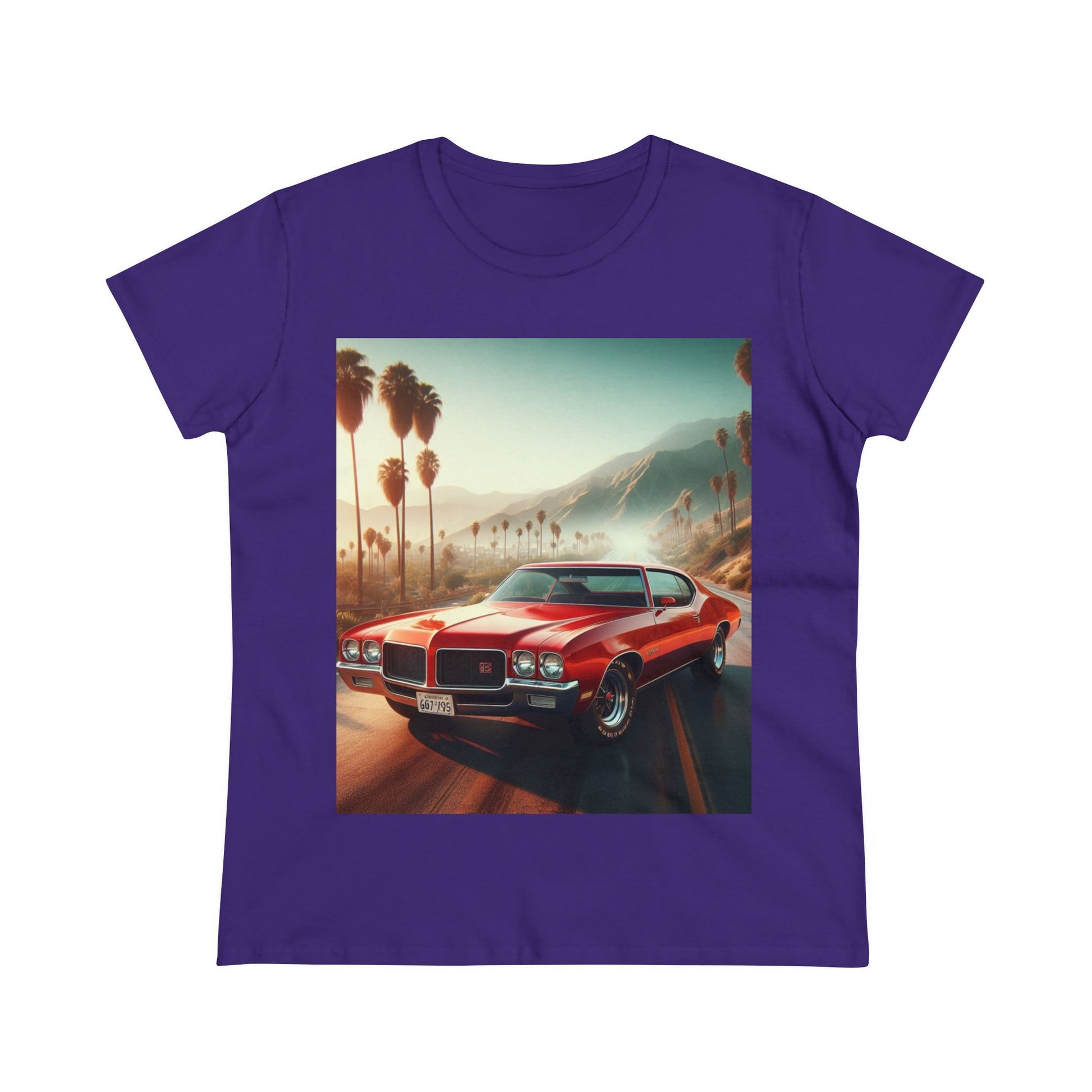 1972 Red Buick Gran Sport T-Shirt T-Shirt Printify Purple S