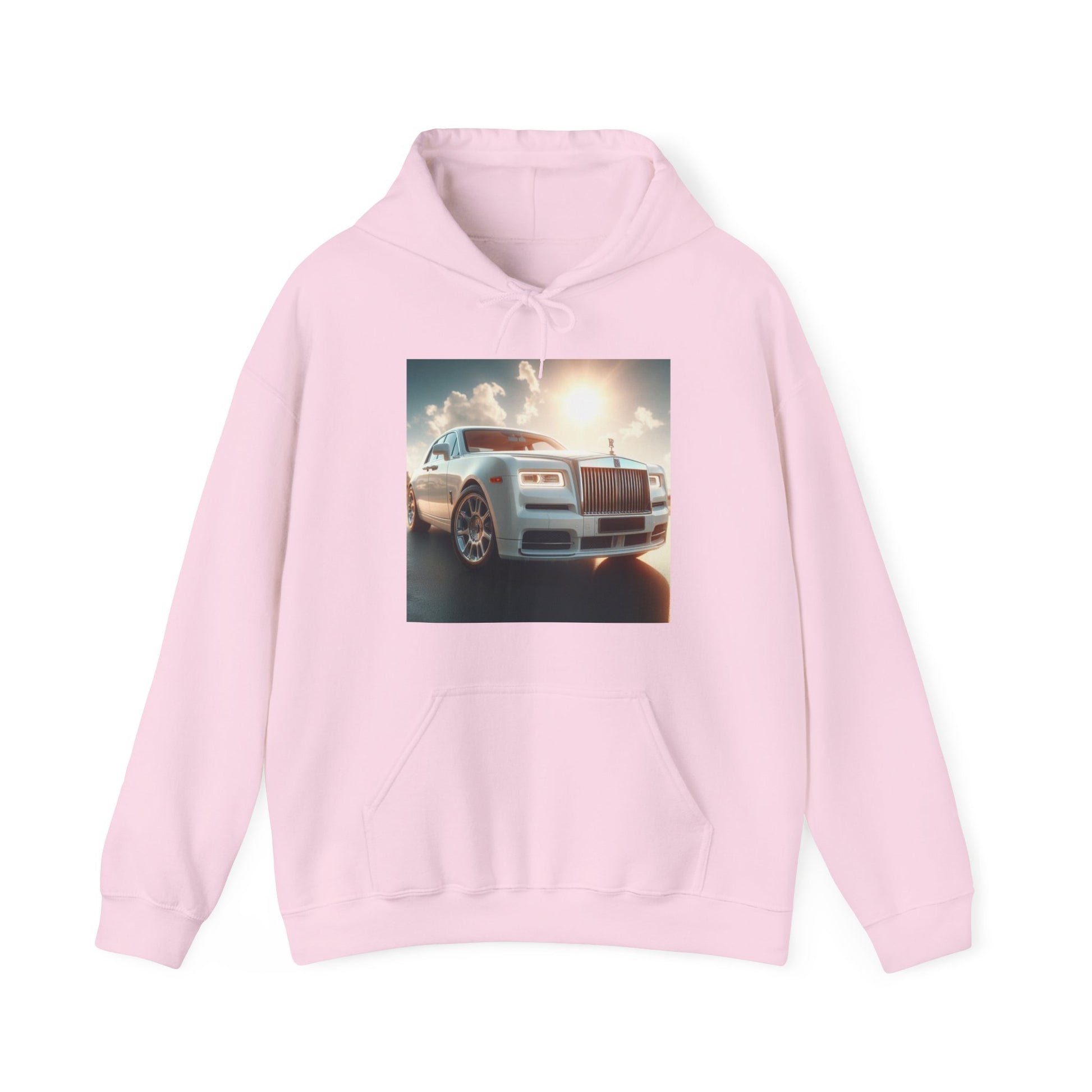 White Rolls Royce Hoodie Hoodie Printify Light Pink S