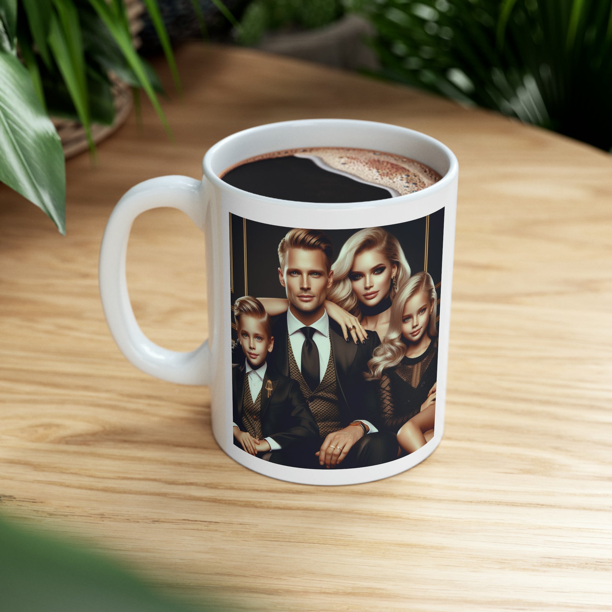 Family Portrait Mug Mug Printify