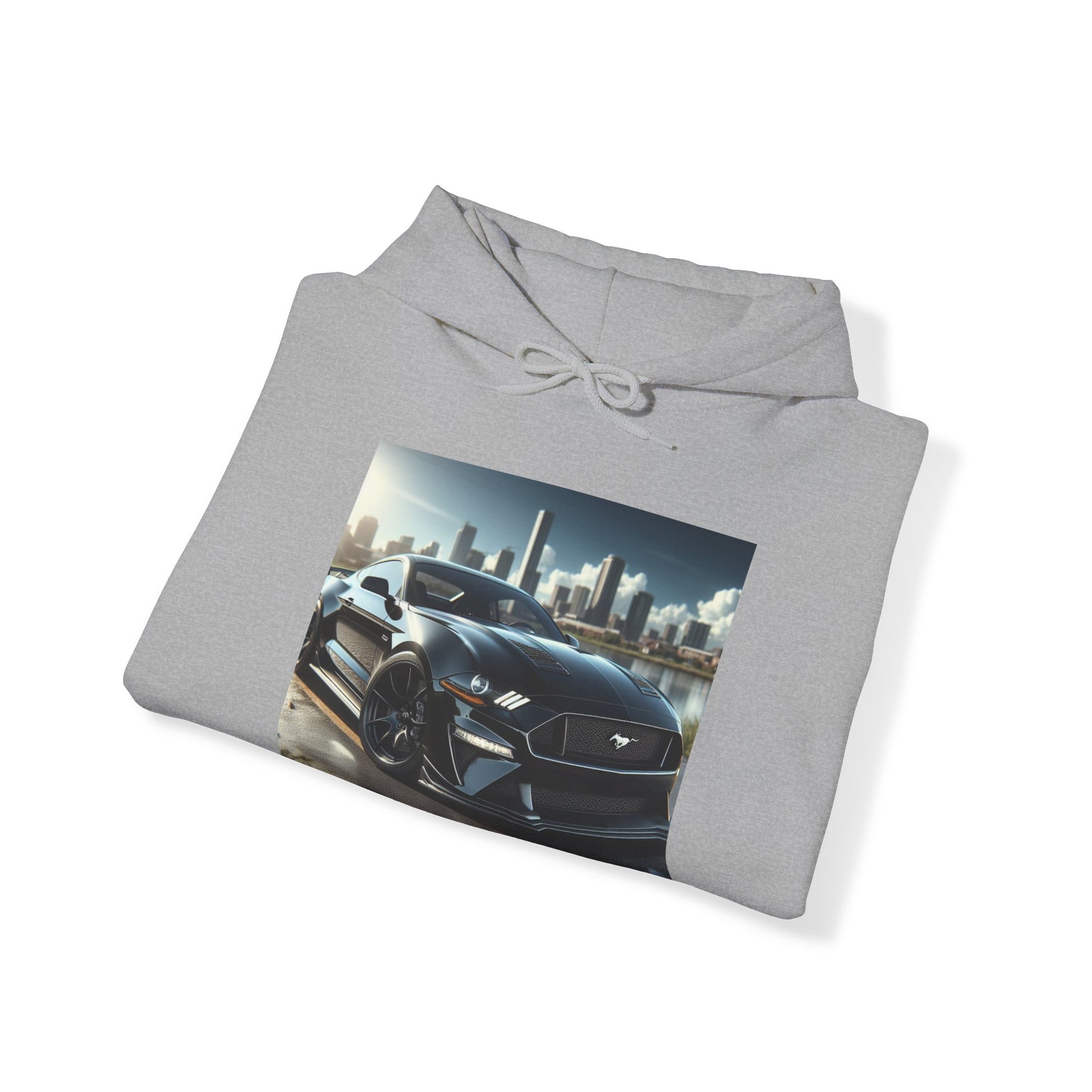 Black Mustang Hoodie Hoodie Printify