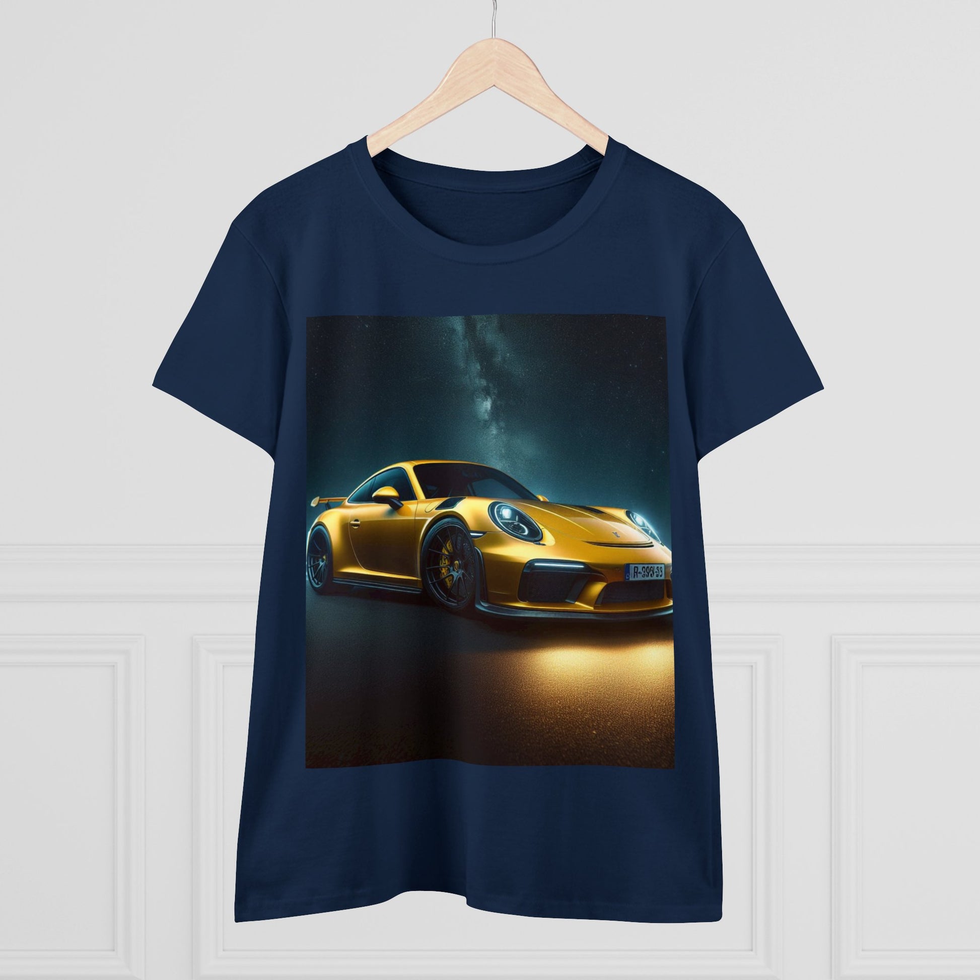 Yellow Porsche T-Shirt T-Shirt Printify