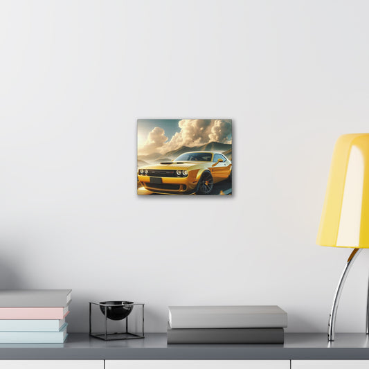 Yellow Challenger Canvas Canvas Printify 10" x 8" (Horizontal) 0.75''
