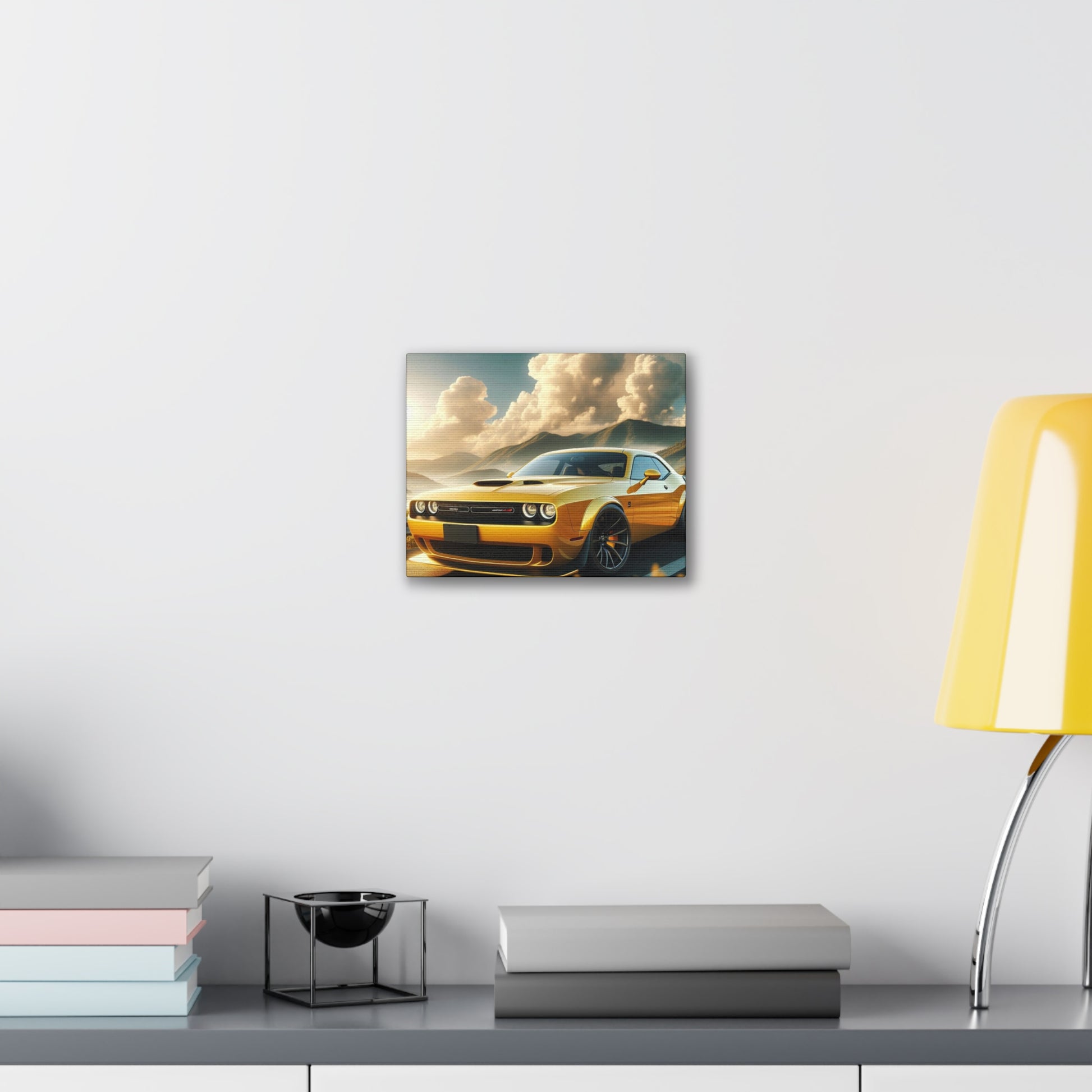 Yellow Challenger Canvas Canvas Printify 10" x 8" (Horizontal) 0.75''