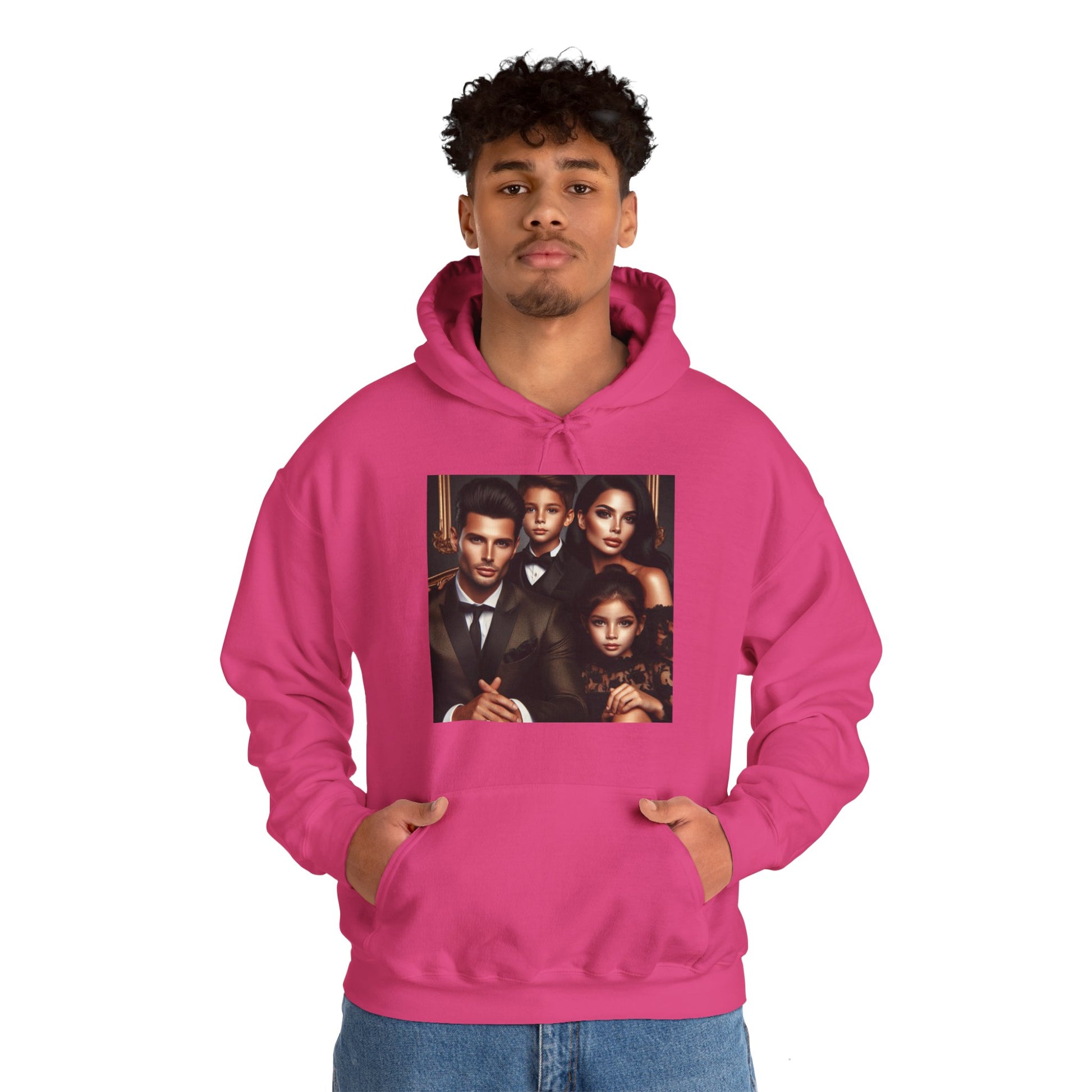 Family Portrait Hoodie Hoodie Printify