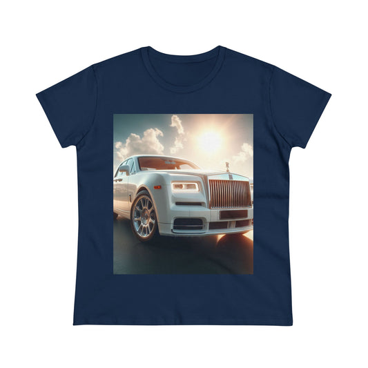 White Rolls Royce T-Shirt T-Shirt Printify Navy S