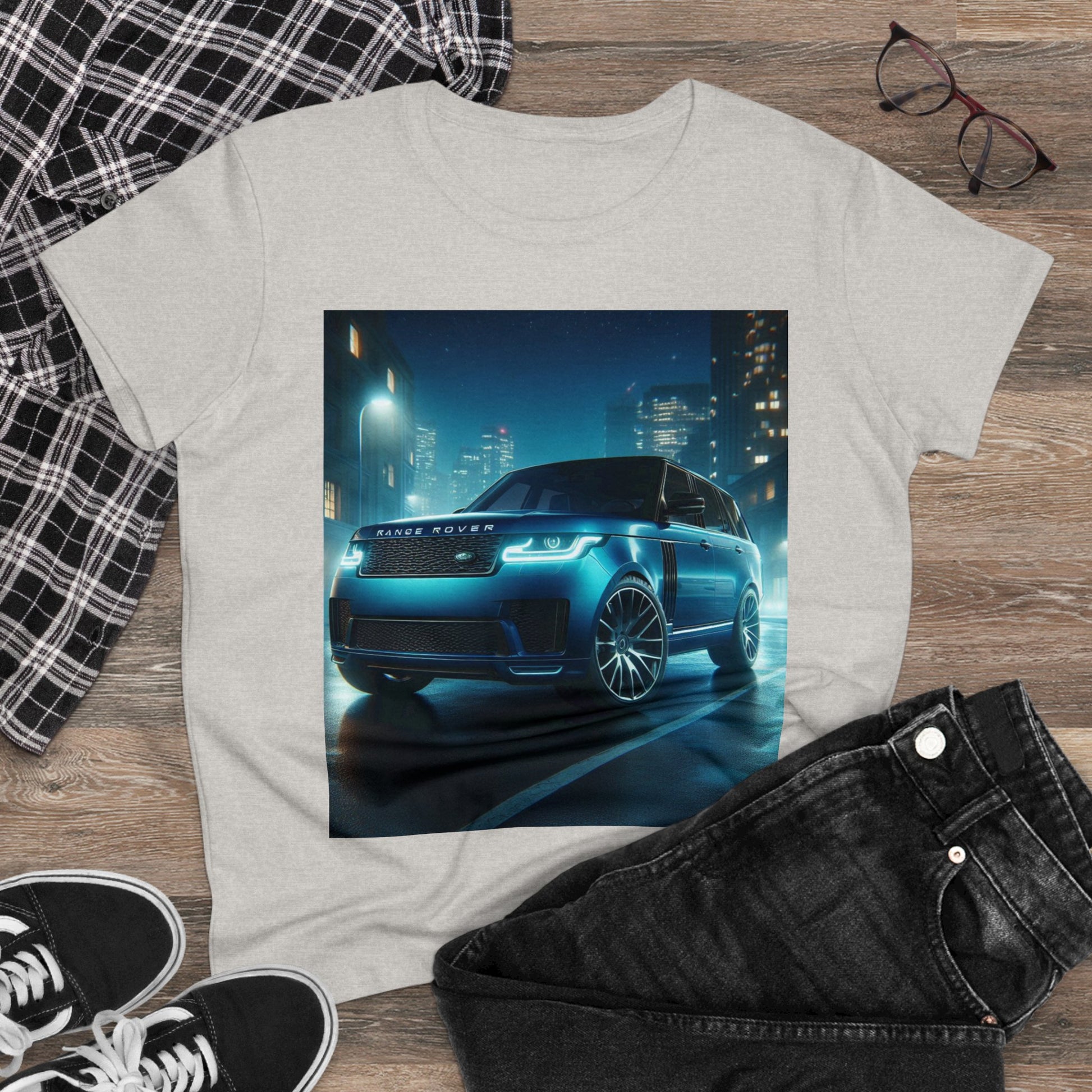 Blue Range Rover T-Shirt T-Shirt Printify