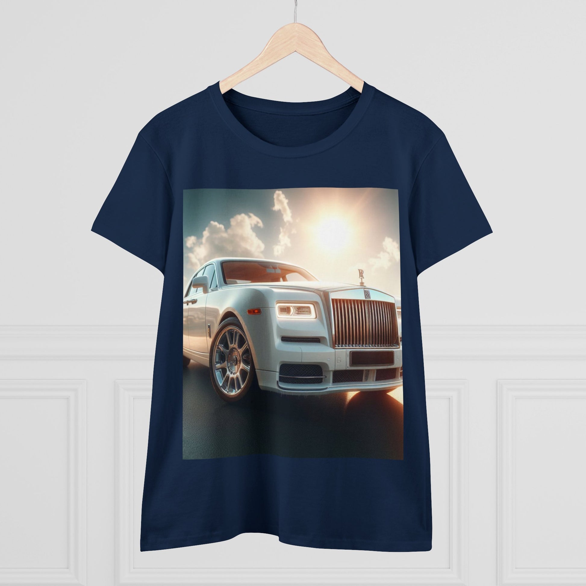White Rolls Royce T-Shirt T-Shirt Printify