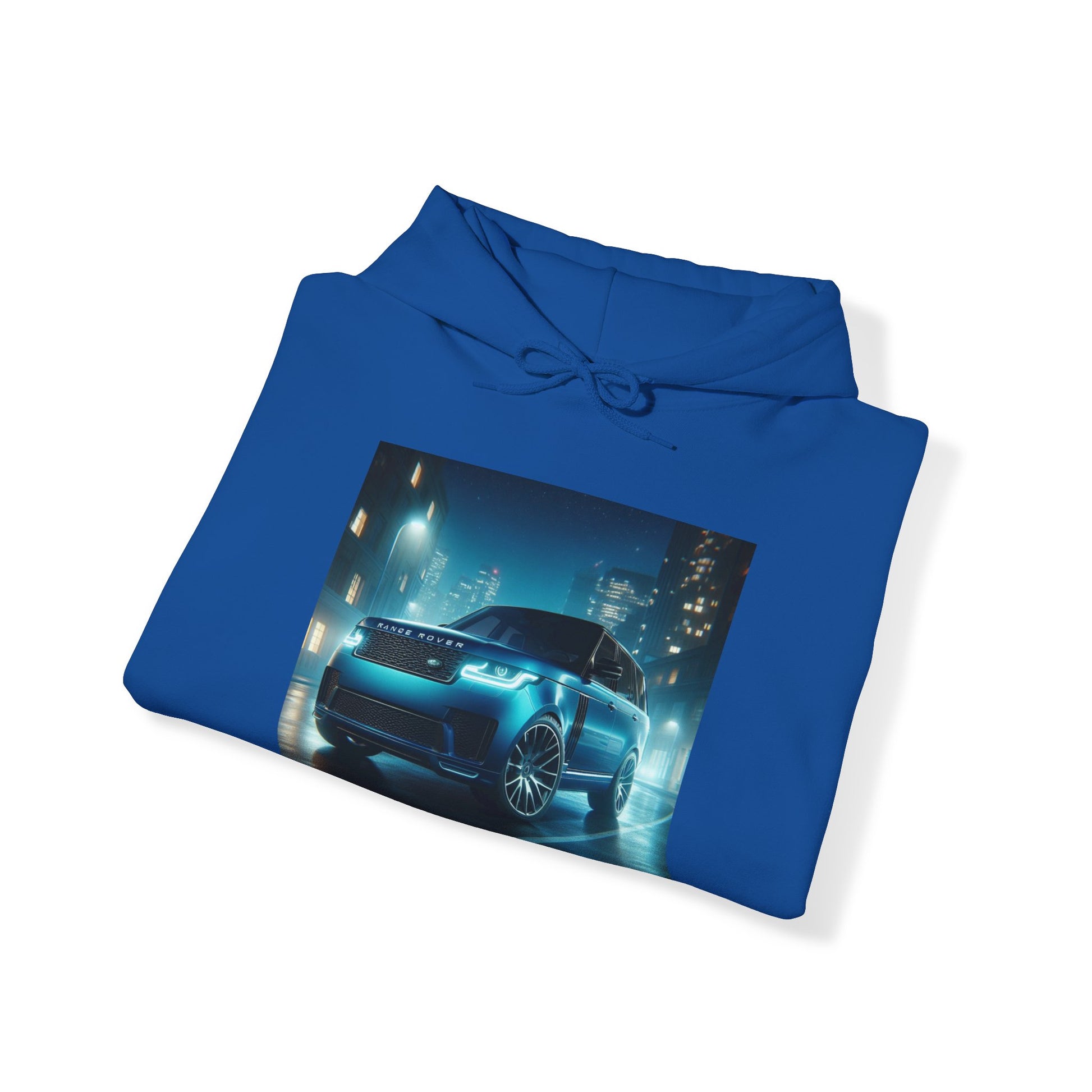 Blue Range Rover Hoodie Hoodie Printify