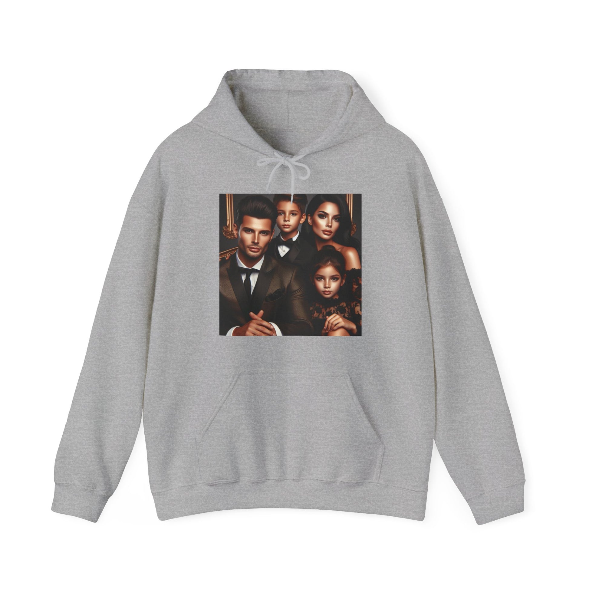 Family Portrait Hoodie Hoodie Printify Sport Grey S