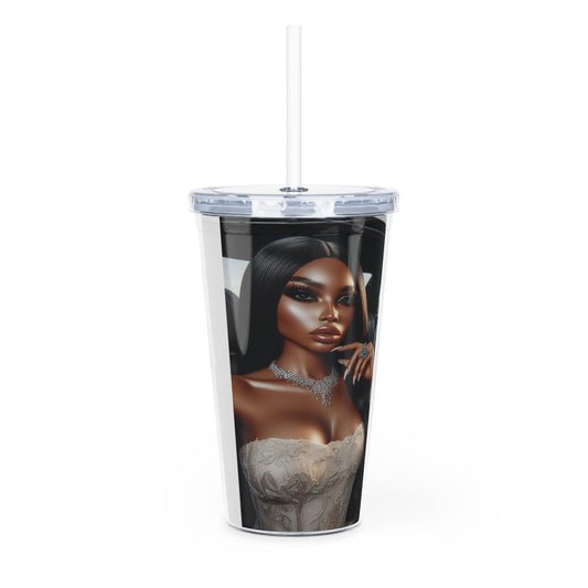 Elegant Drive Tumbler with Straw Mug Printify