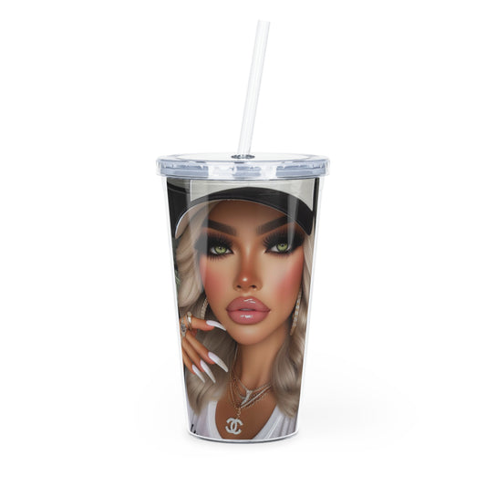 Big Money Tumbler with Straw Mug Printify 20oz Transparent