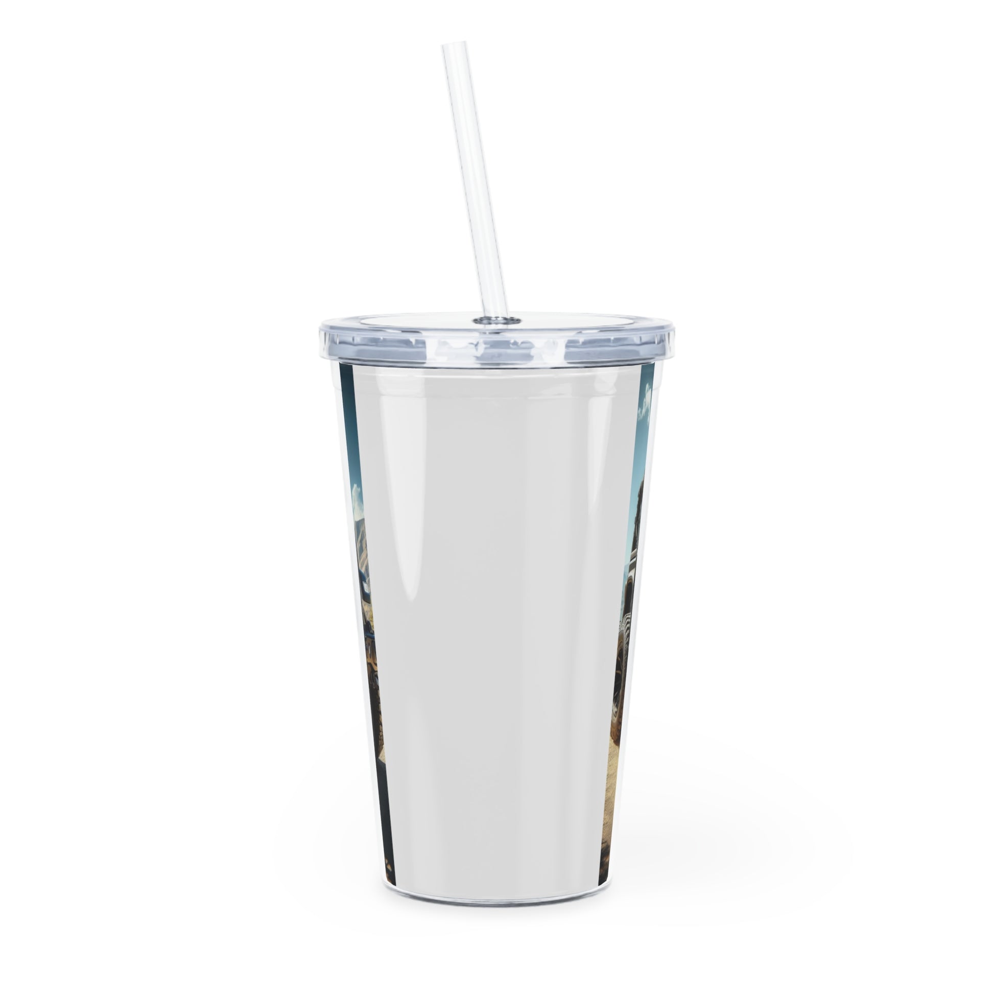 Black Rubicon Tumbler with Straw Mug Printify
