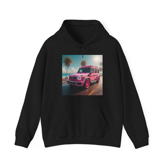 Pink G-Wagon Hoodie Hoodie Printify Black S