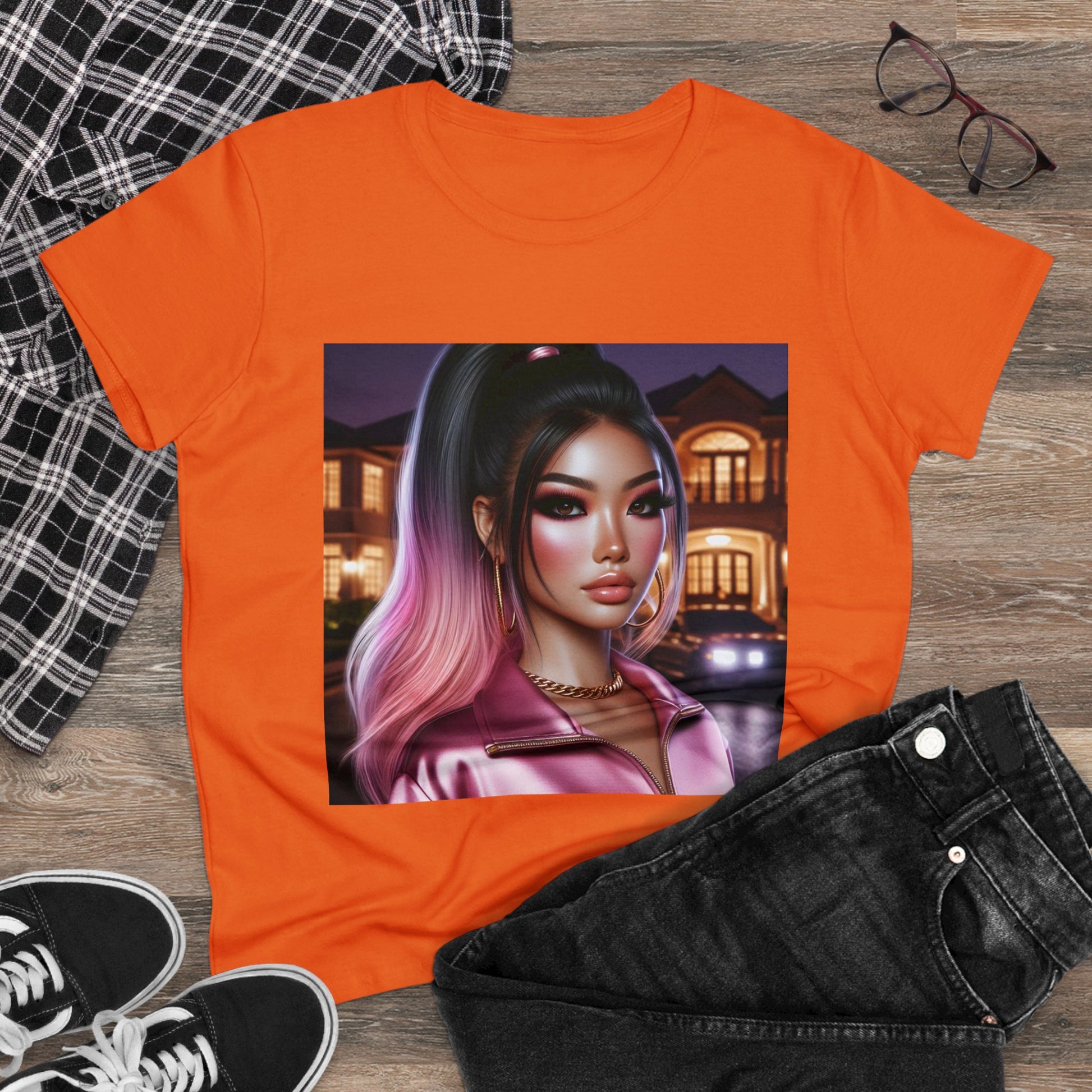 Pink at Night T-Shirt T-Shirt Printify